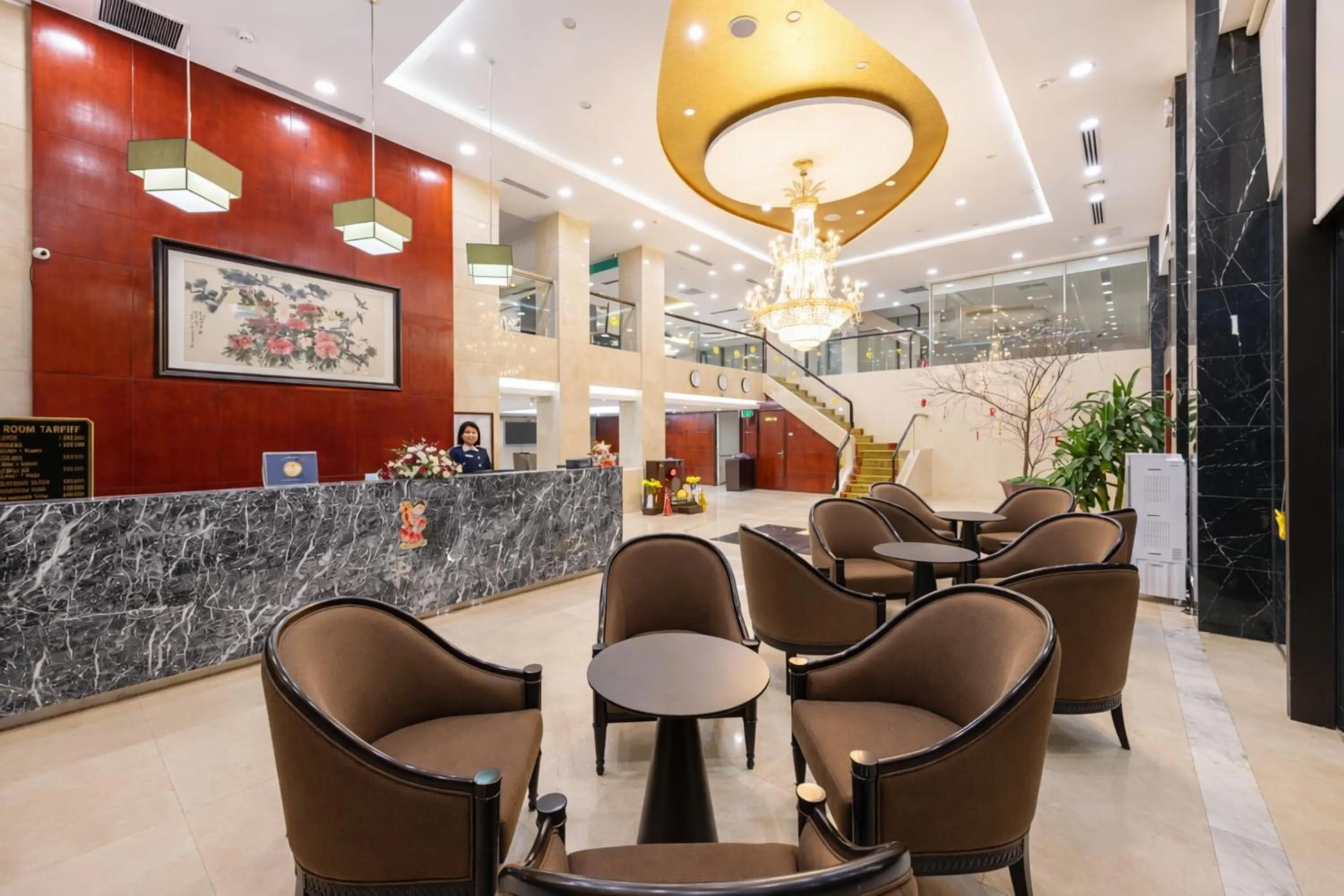 Lobby or reception in Red River View Hotel