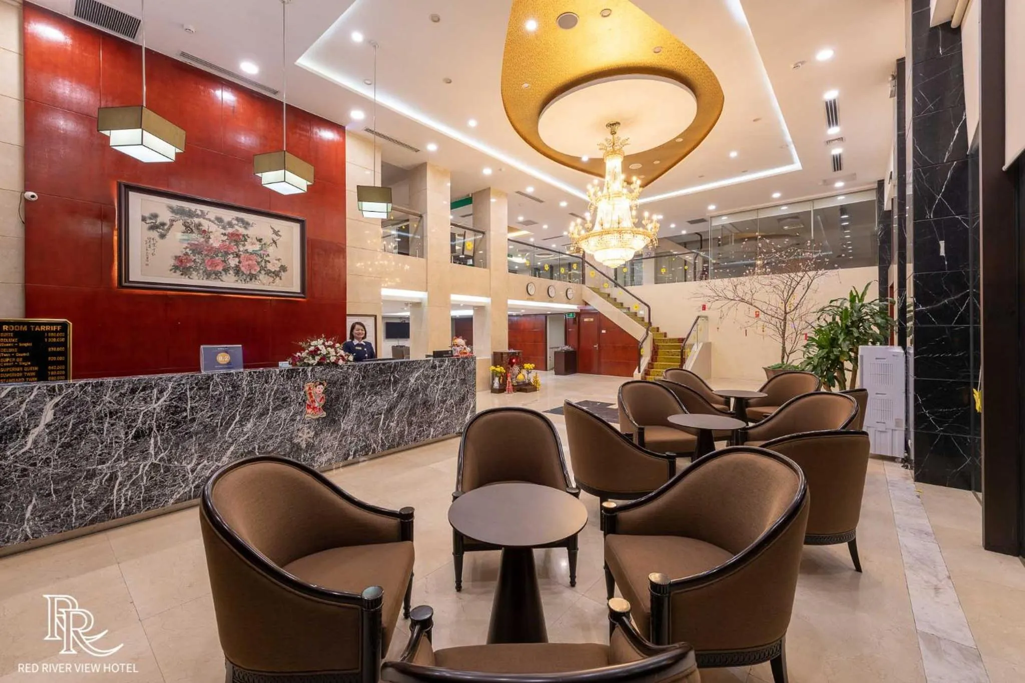 Lobby or reception in Red River View Hotel