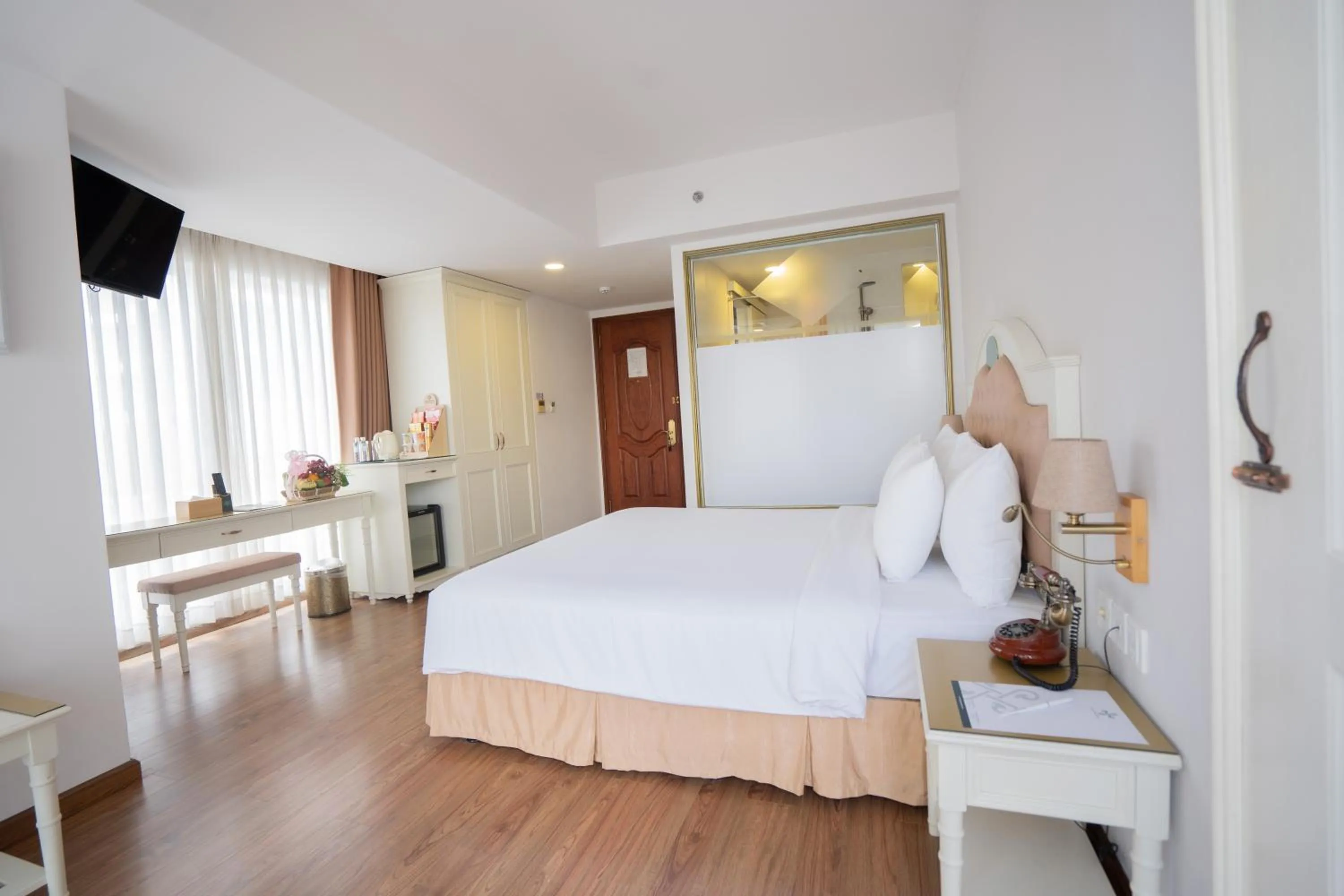 Bed in Isena Nha Trang Hotel