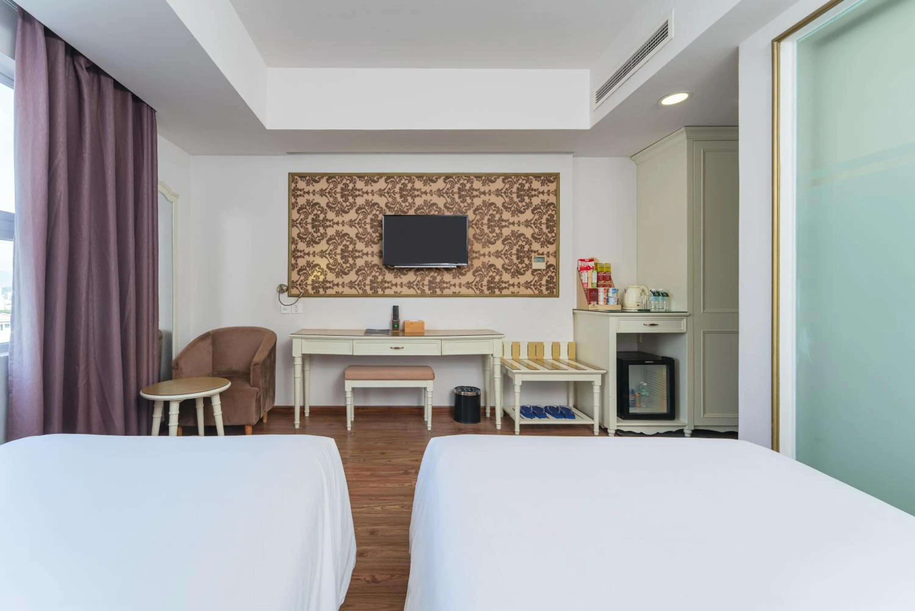 Bed in Nha Trang Prince Hotel