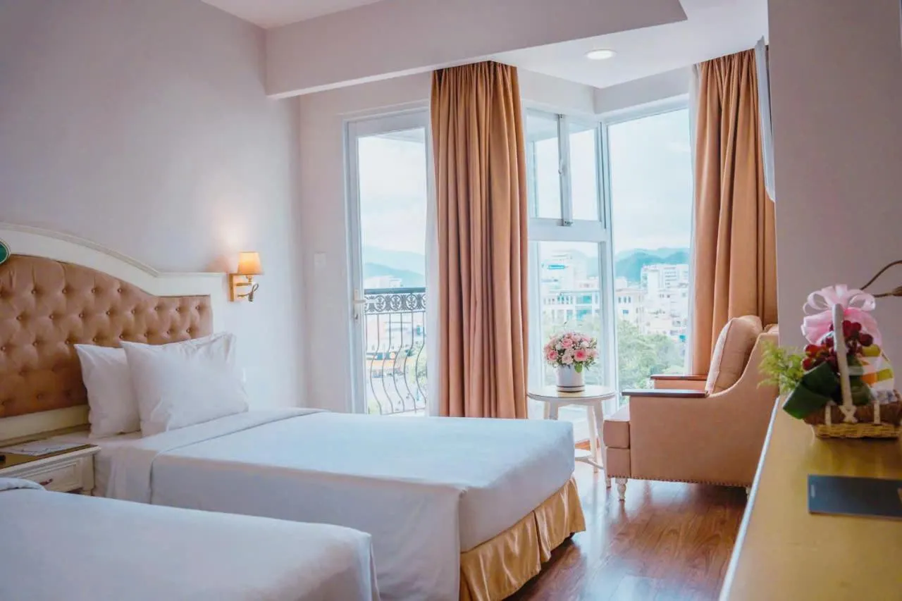 Bed in Isena Nha Trang Hotel