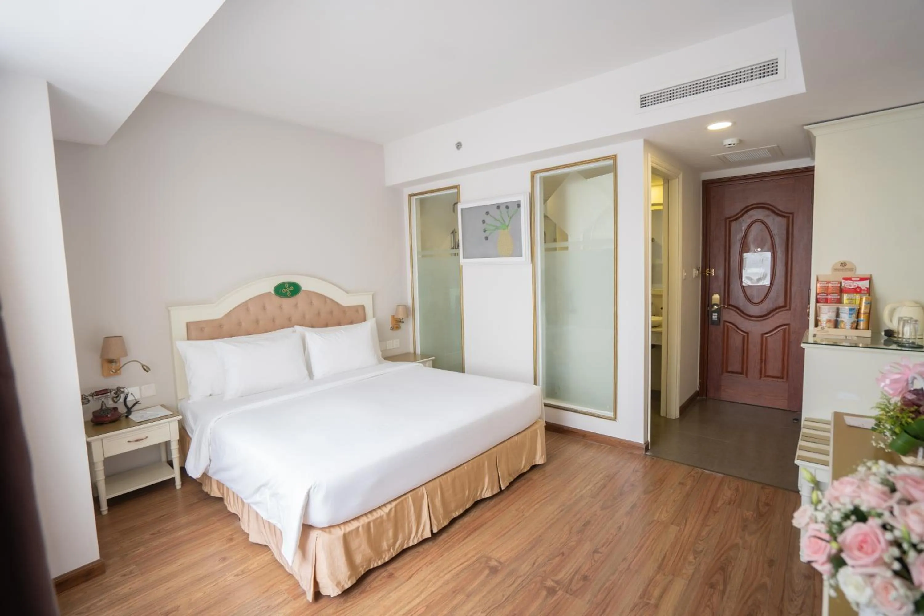 Bed in Isena Nha Trang Hotel