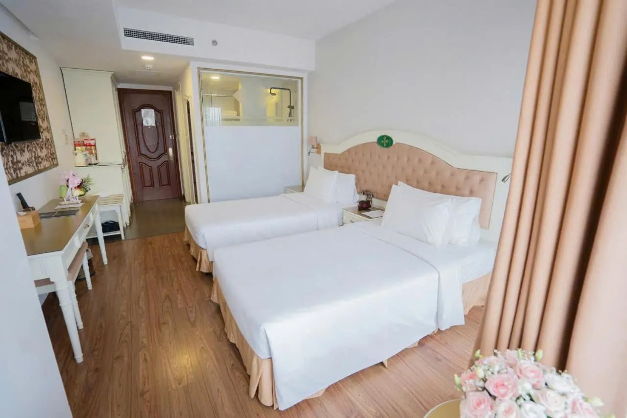 Bed in Isena Nha Trang Hotel