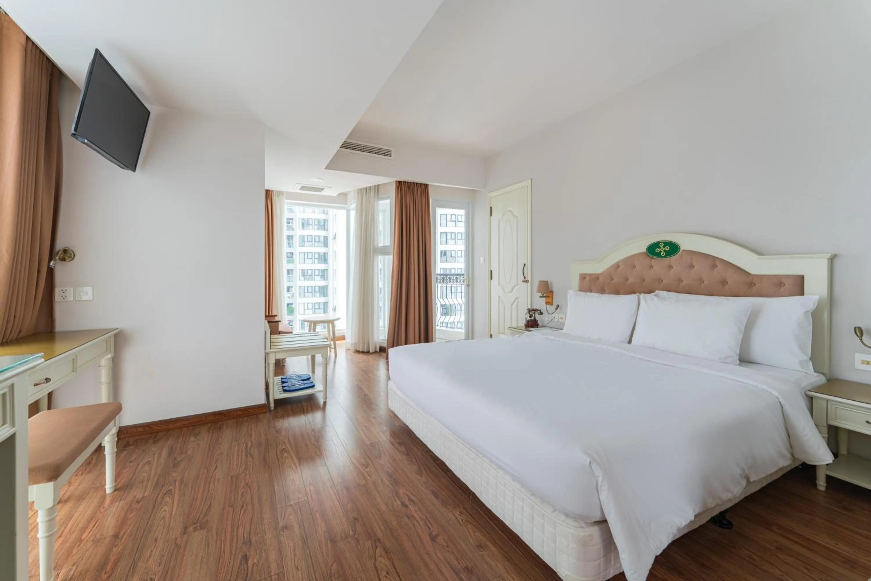 Bed in Nha Trang Prince Hotel