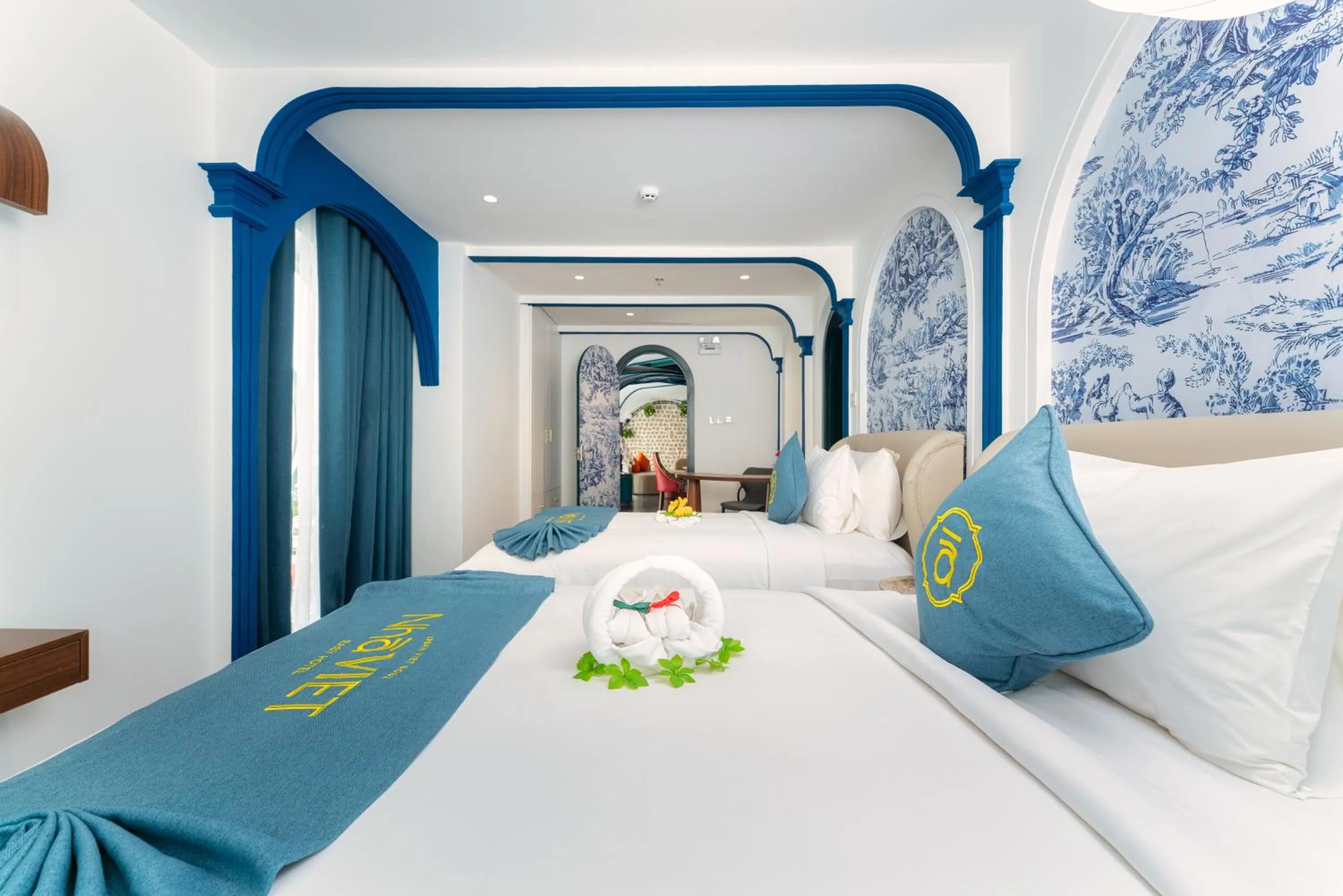 Bed in Nha Trang Prince Hotel