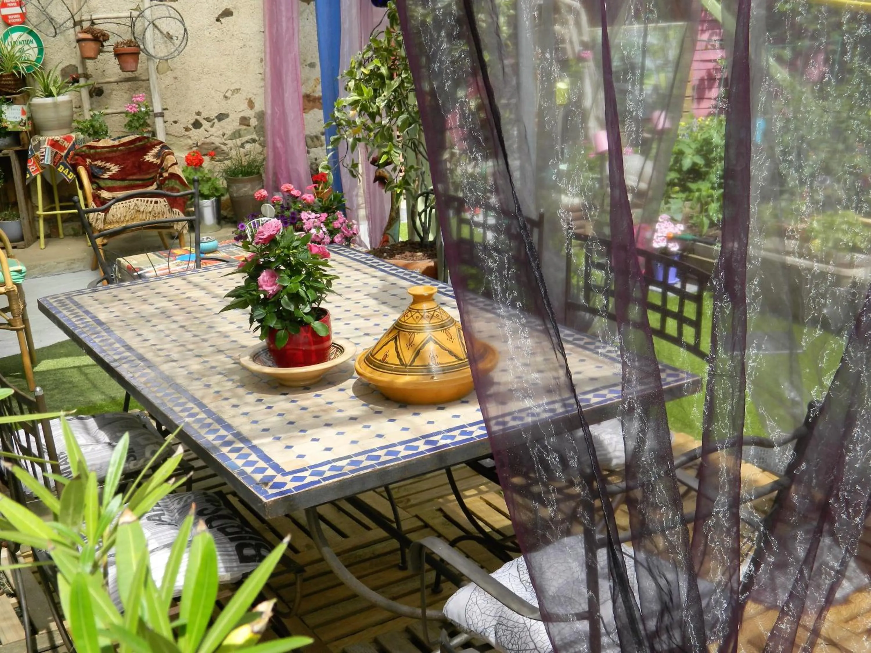 Balcony/Terrace in Chambres d'hôtes La Fougereuse