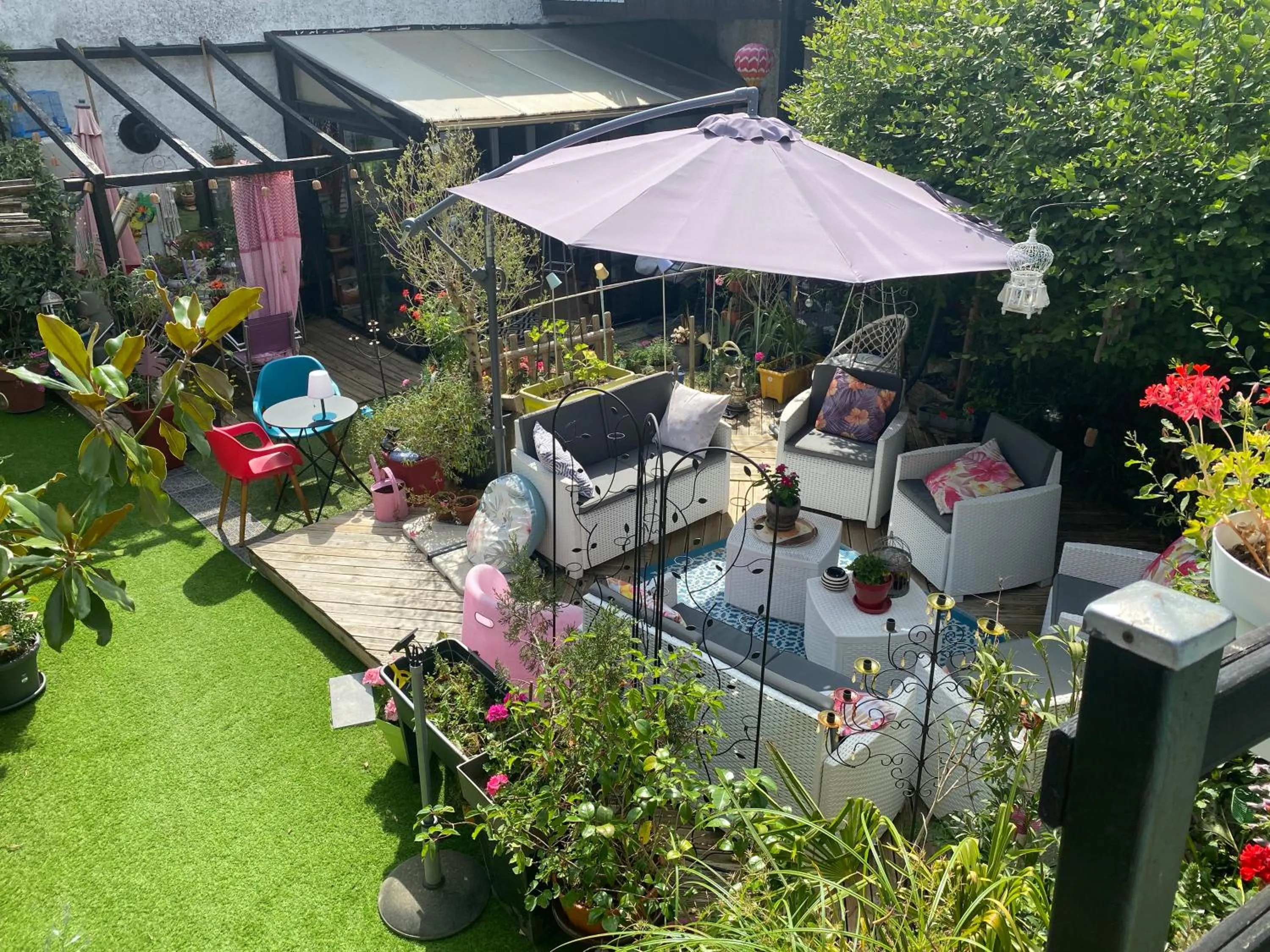 Patio in Chambres d'hôtes La Fougereuse