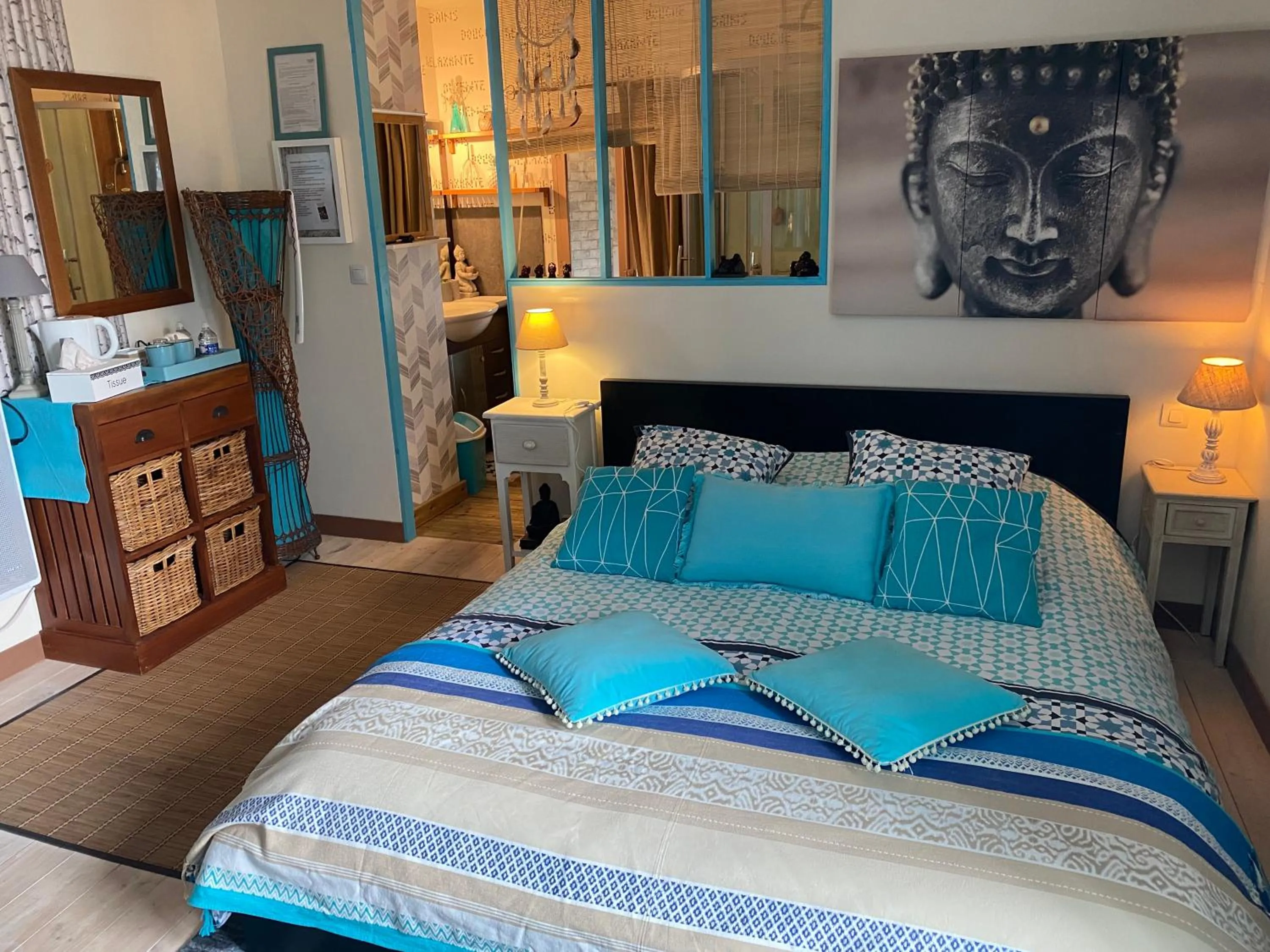 Bed in Chambres d'hôtes La Fougereuse