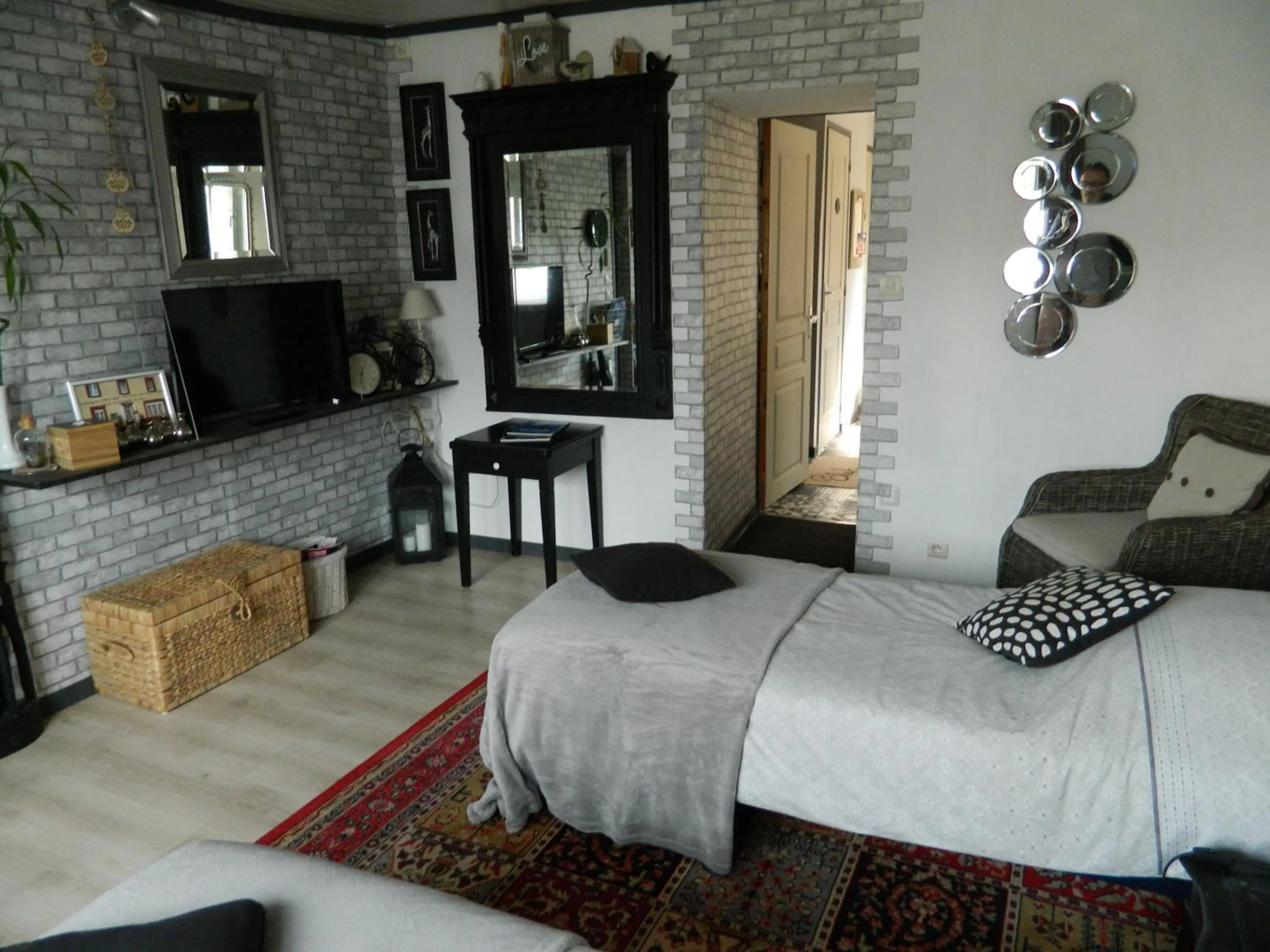 Bed in Chambres d'hôtes La Fougereuse