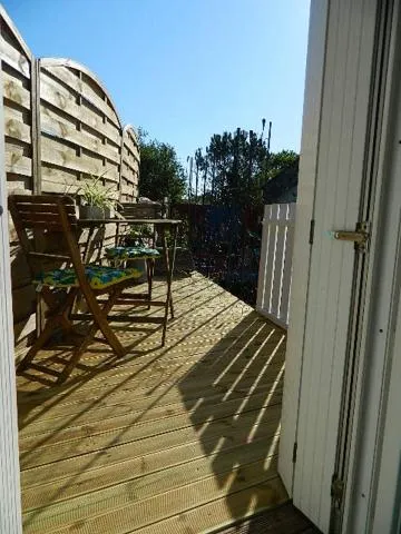 Balcony/Terrace in Chambres d'hôtes La Fougereuse
