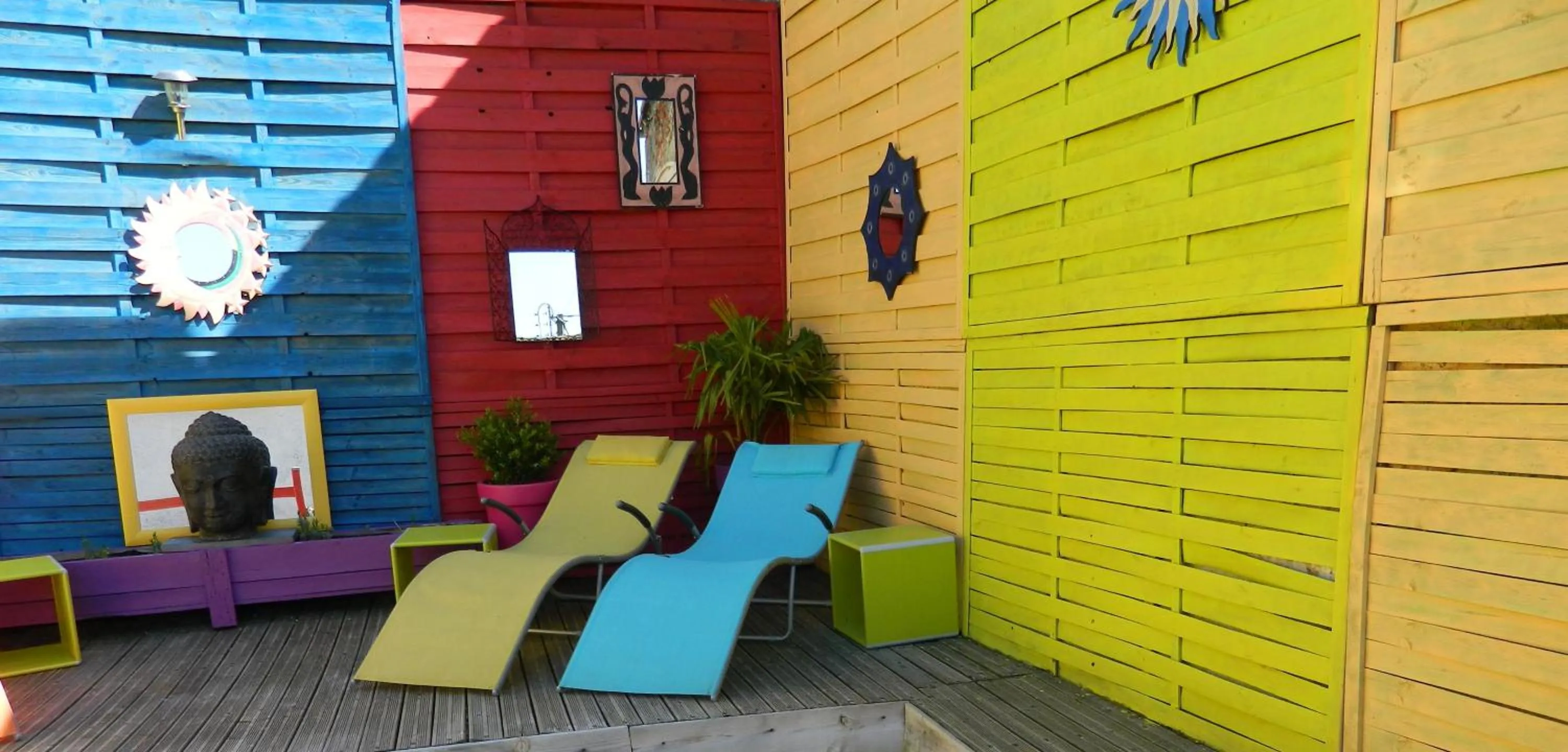 Patio in Chambres d'hôtes La Fougereuse