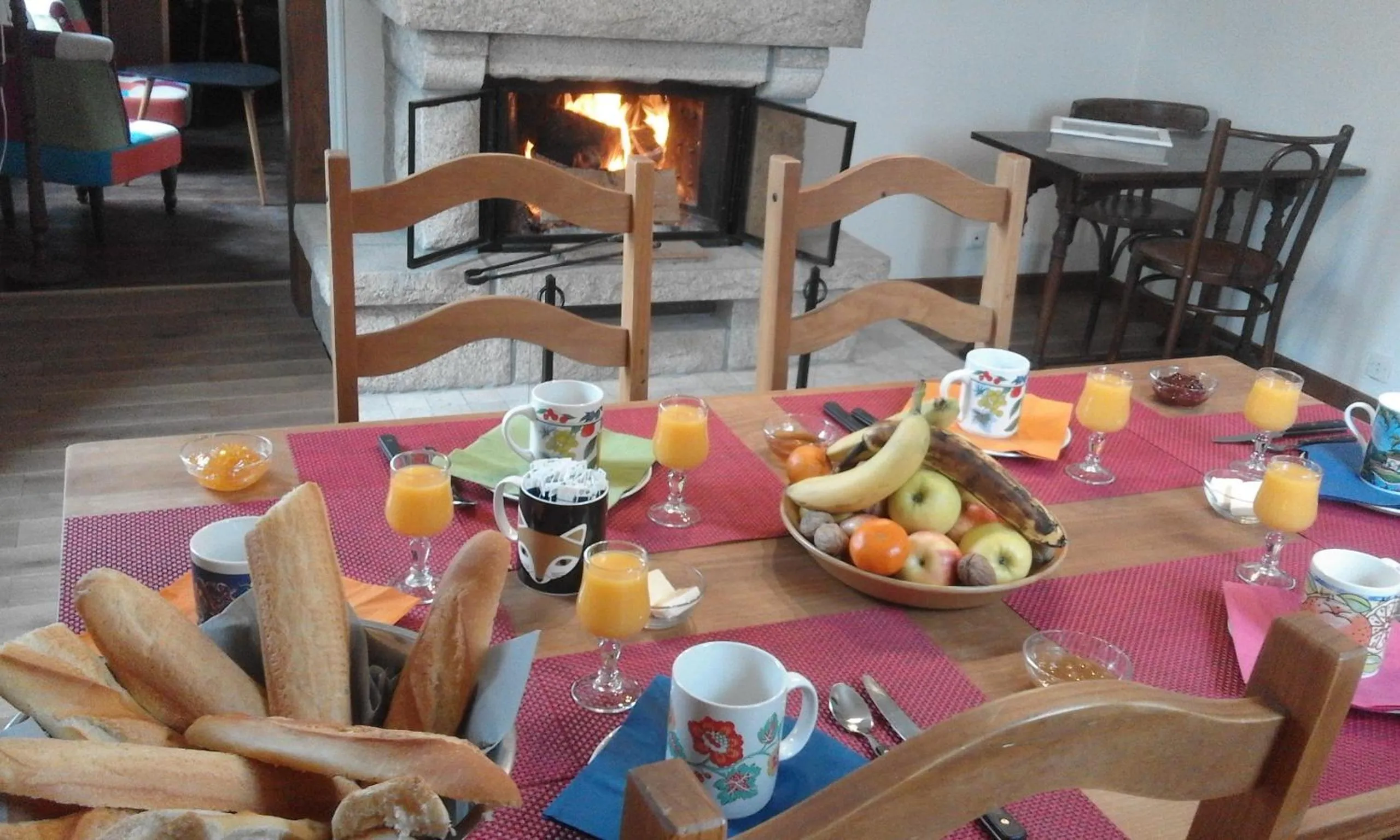 Continental breakfast in Alex Guest House