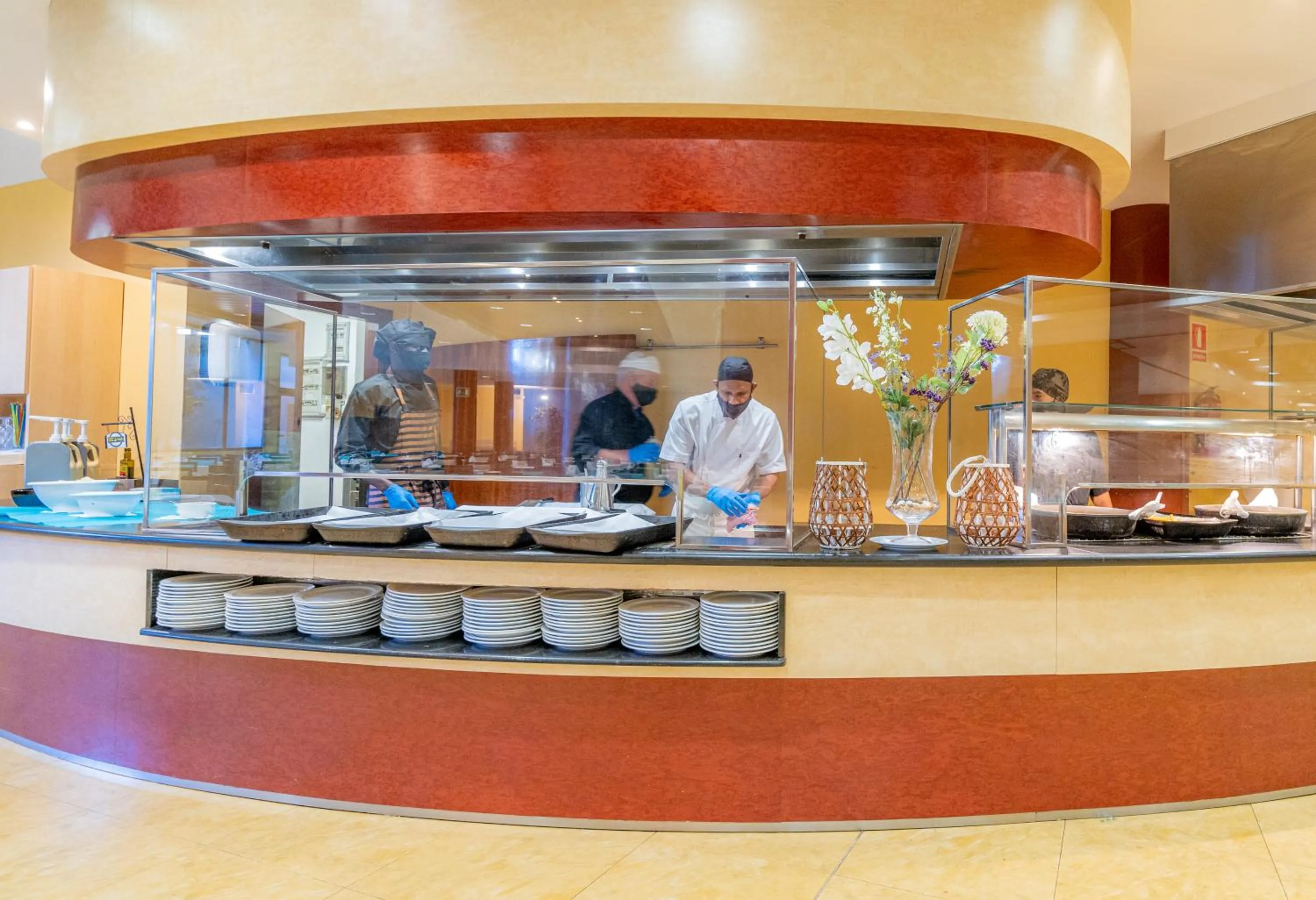 Kitchen or kitchenette in Hotel Blaucel