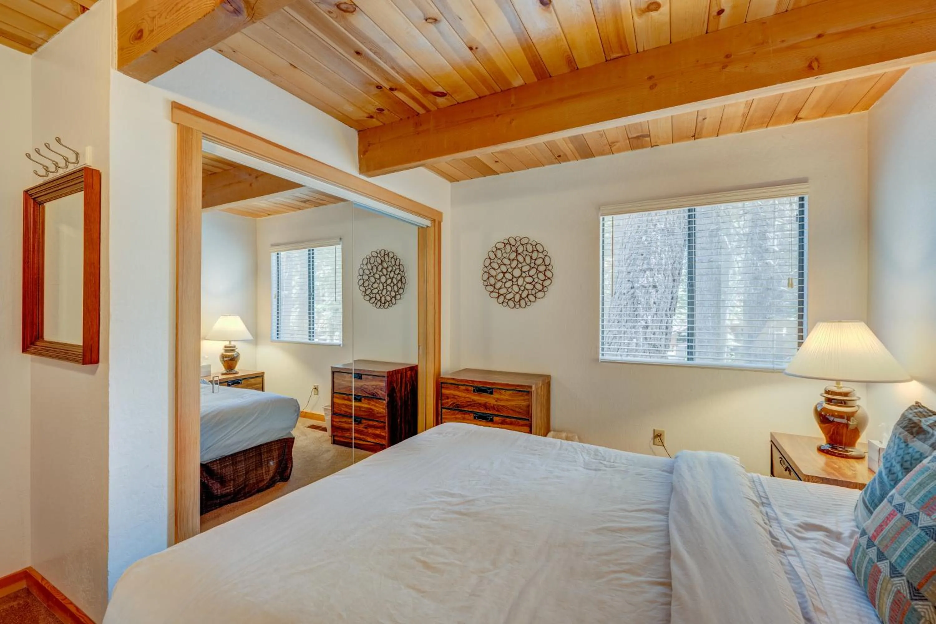 Bed in Beaver Pond Northstar Luxury Chalet with Hot Tub