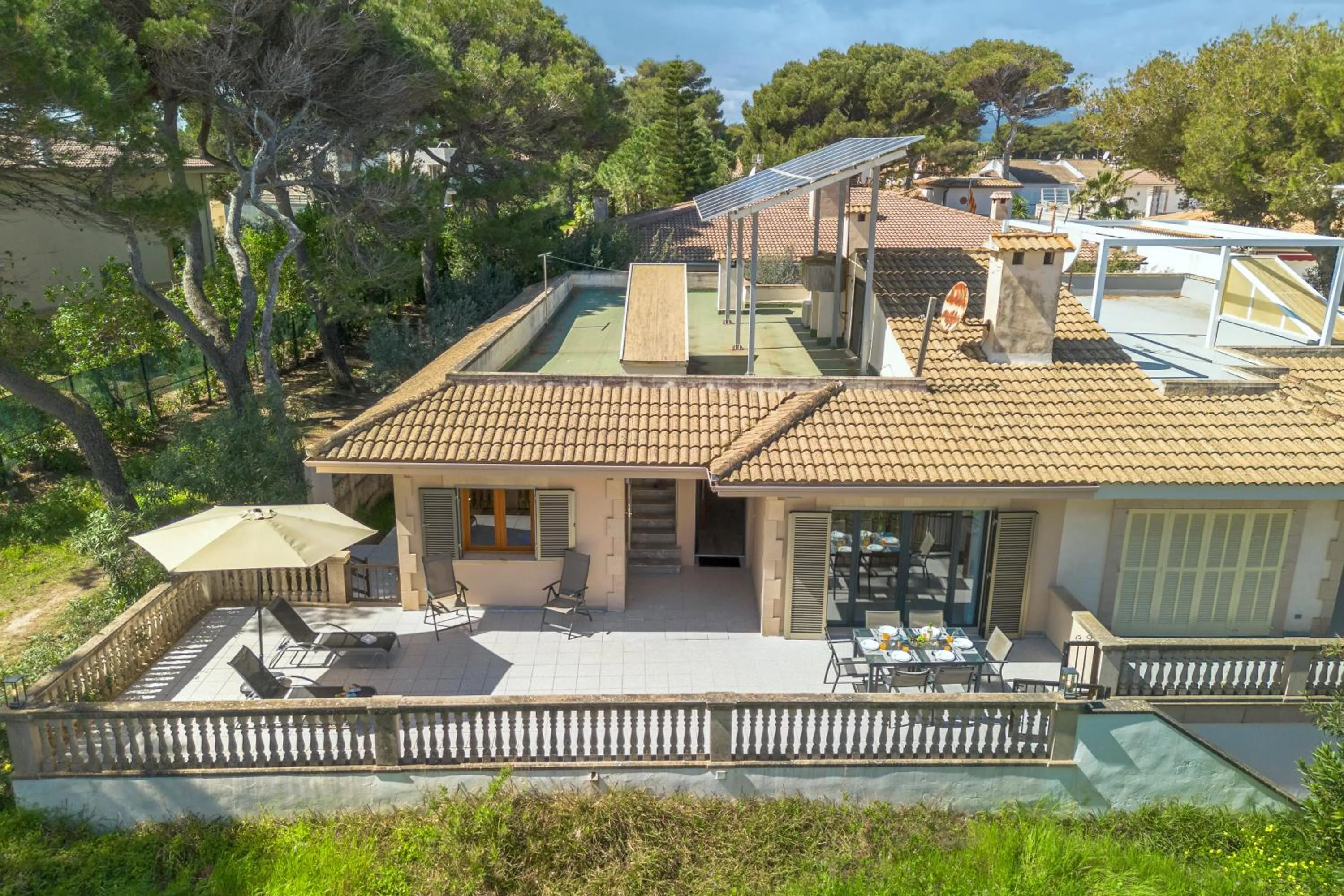 Property building in Villa Can Canta Natura Park House at Platja de Muro Beach