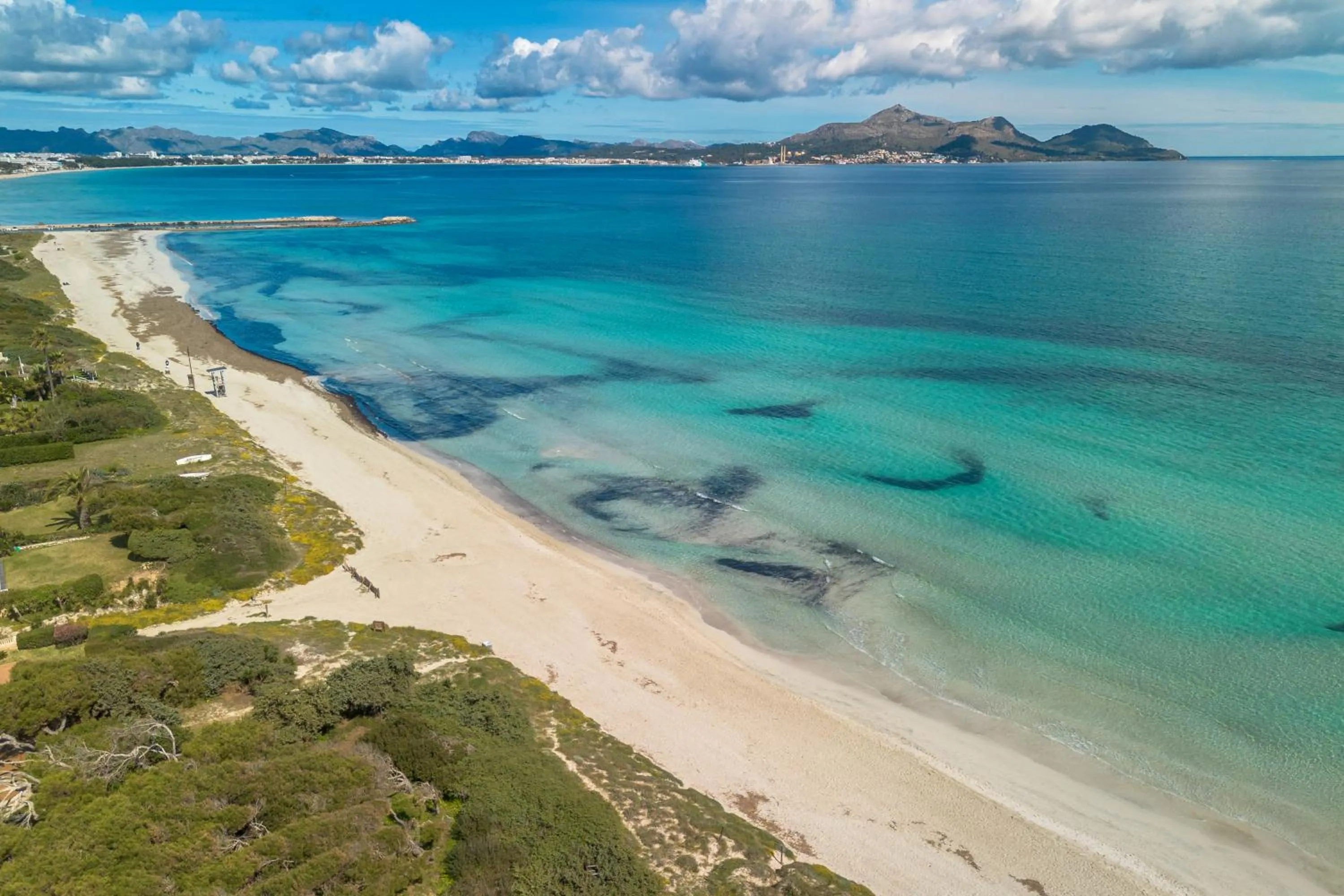 Beach in Villa Can Canta Natura Park House at Platja de Muro Beach