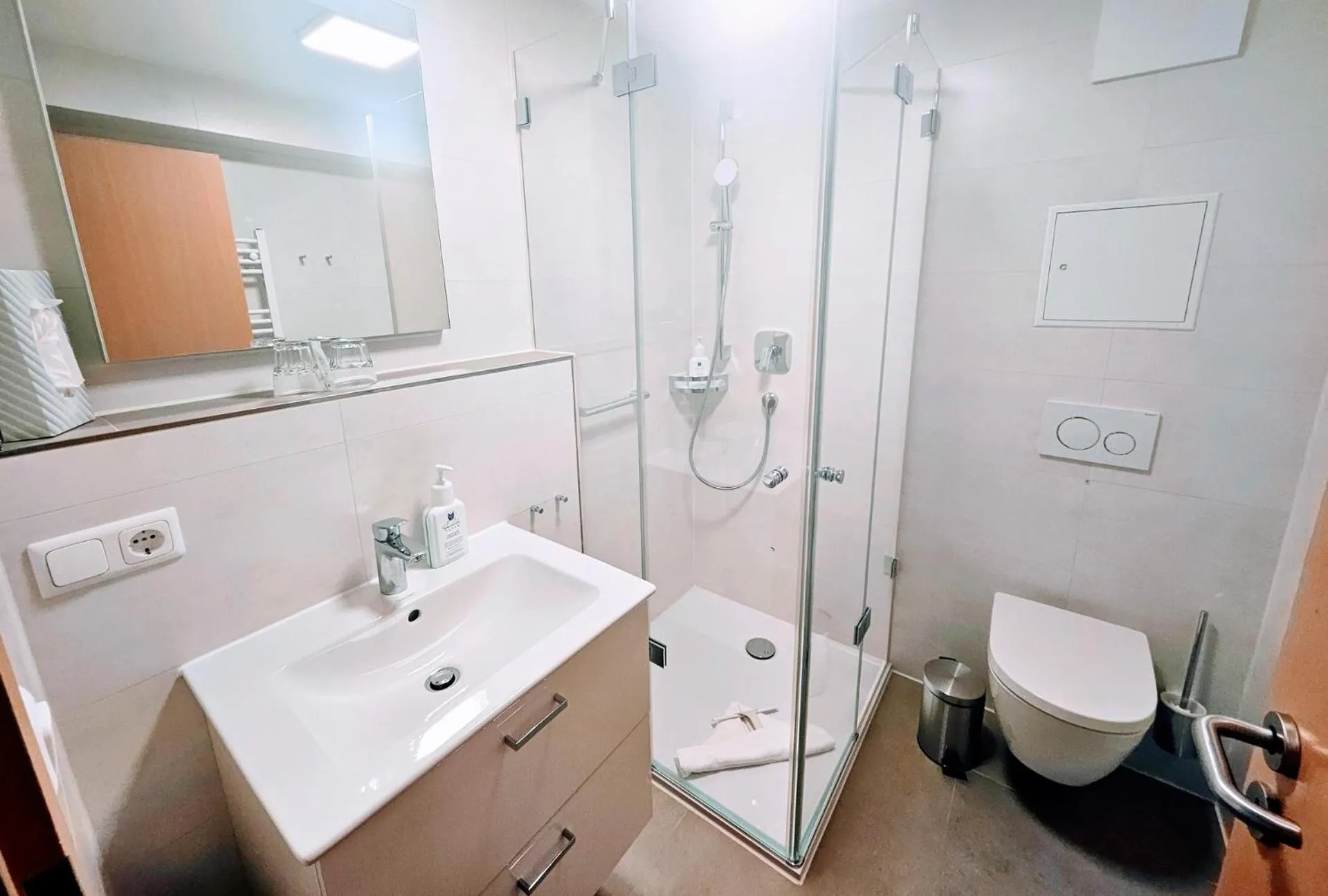 Shower in Am Weststrand Apartmenthaus Waldeck