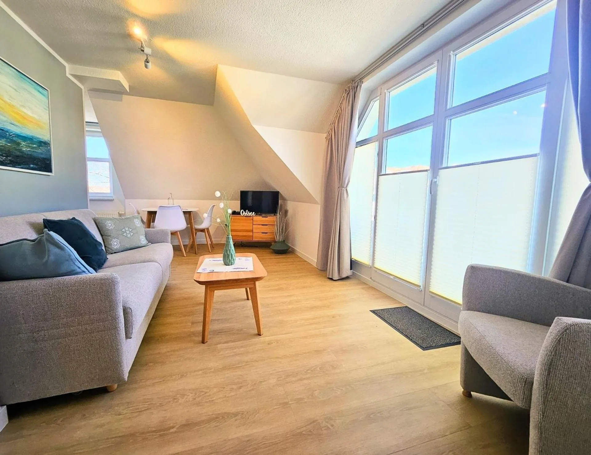 TV and multimedia in Am Weststrand Apartmenthaus Waldeck