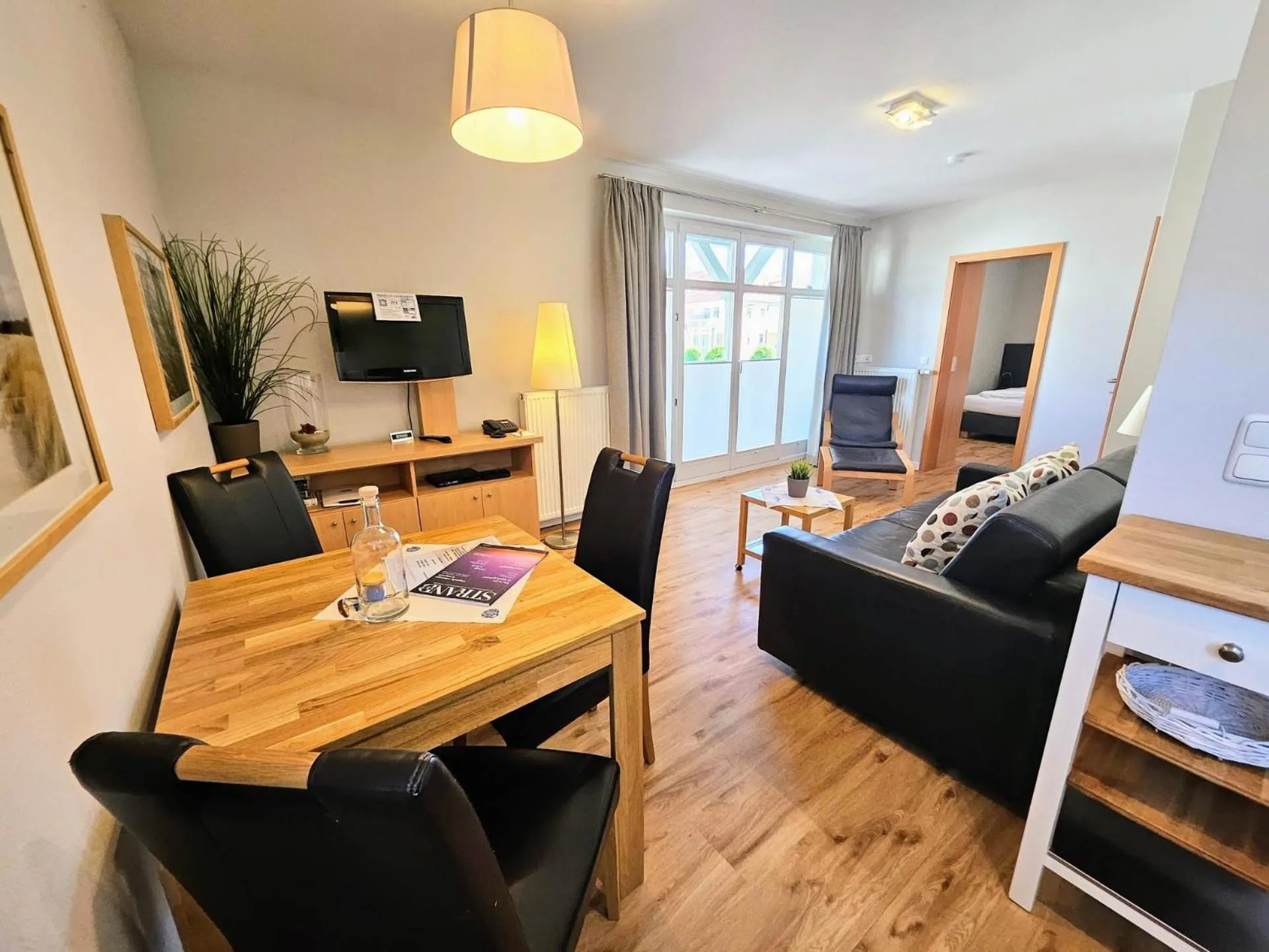 TV and multimedia in Am Weststrand Apartmenthaus Waldeck