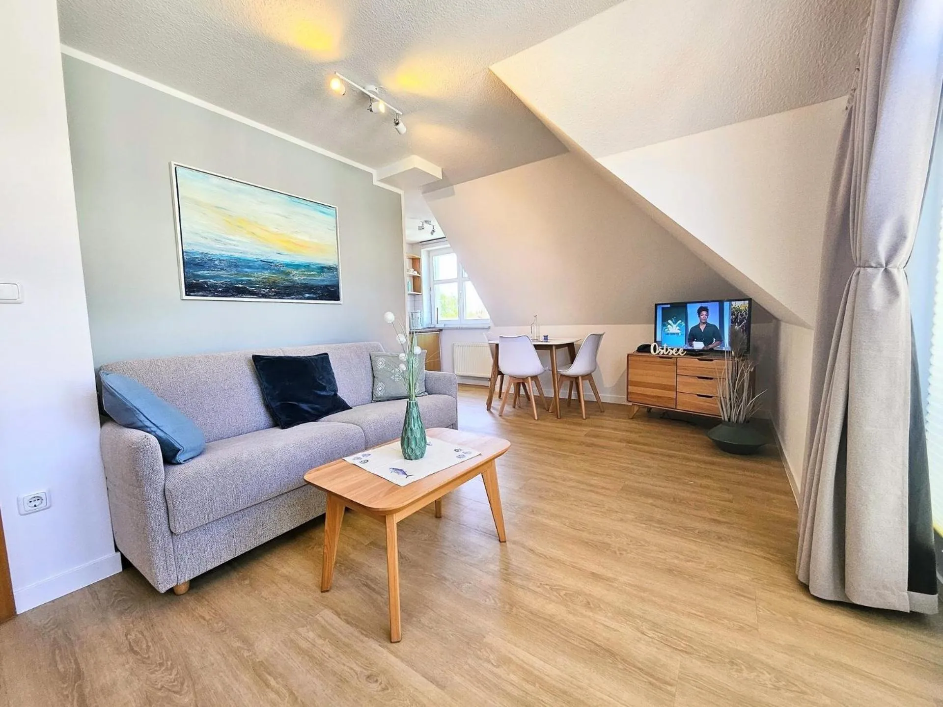 TV and multimedia in Am Weststrand Apartmenthaus Waldeck