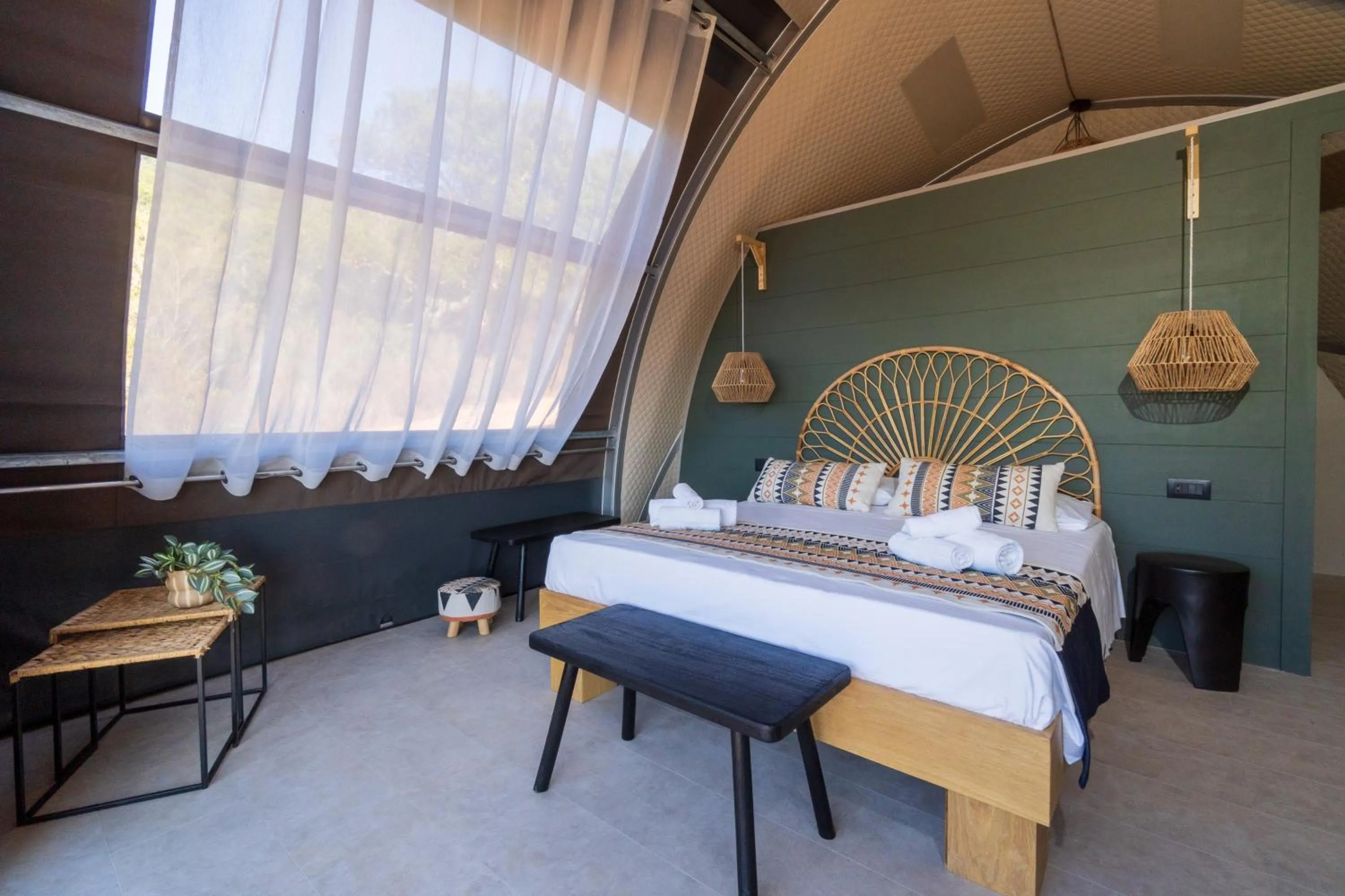 Bedroom, Bed in Hotel Glamping Borgo di Campagna