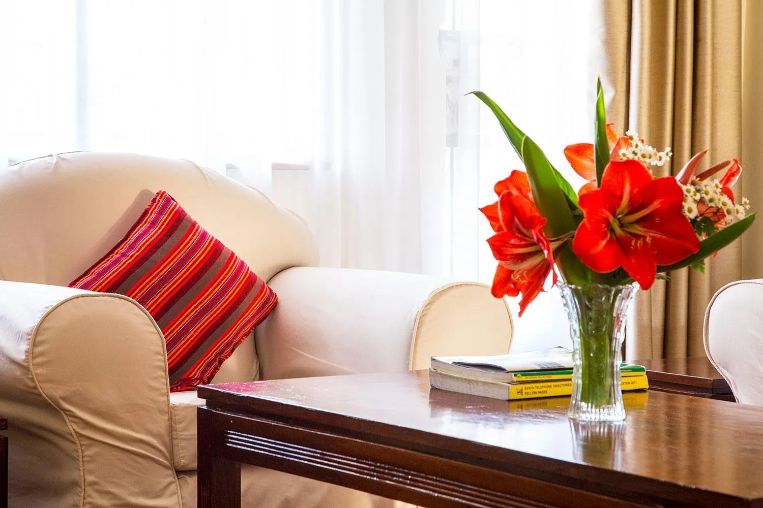 Living room in Njema Court Apartment