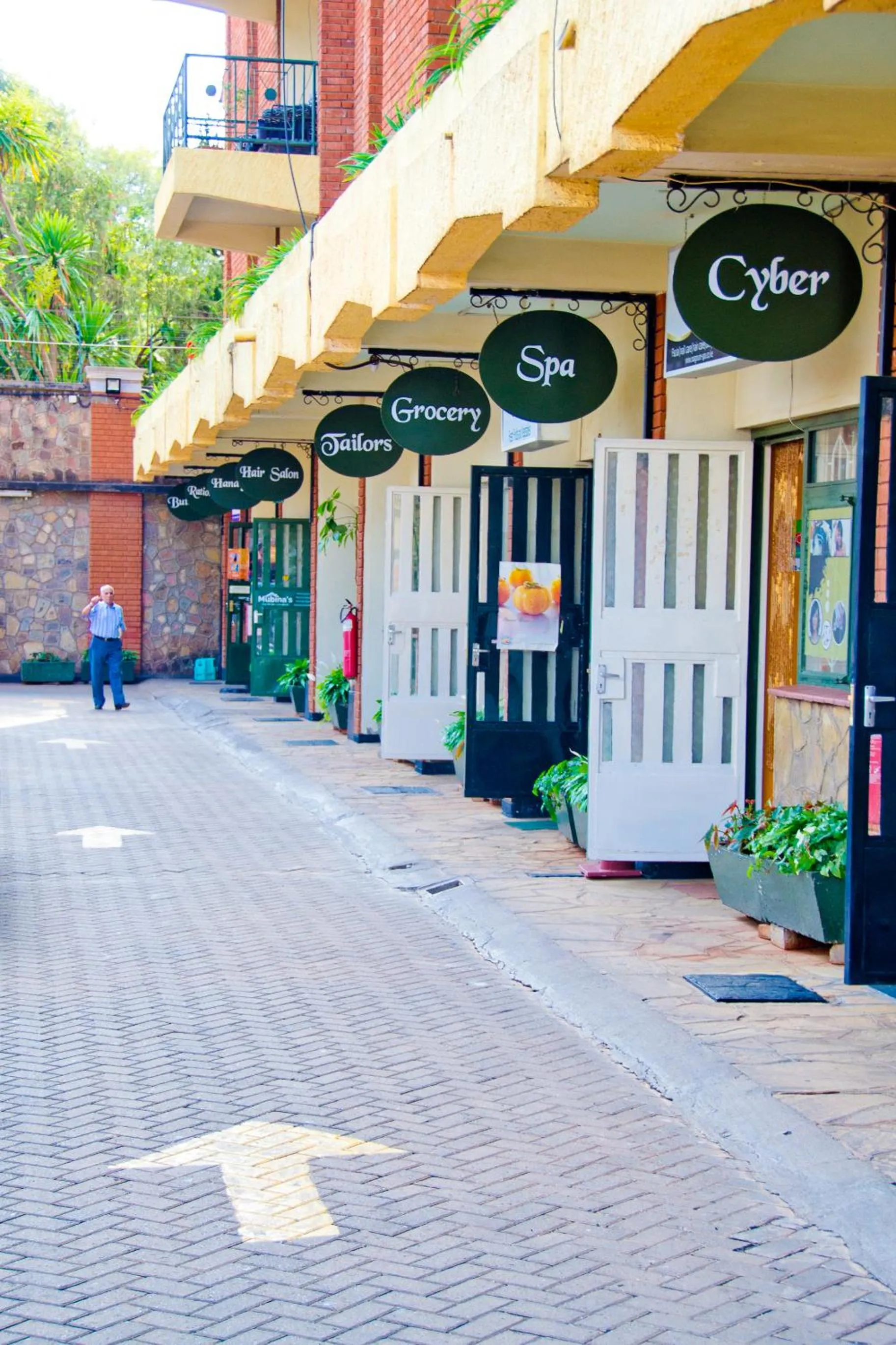 On-site shops in Njema Court Apartment