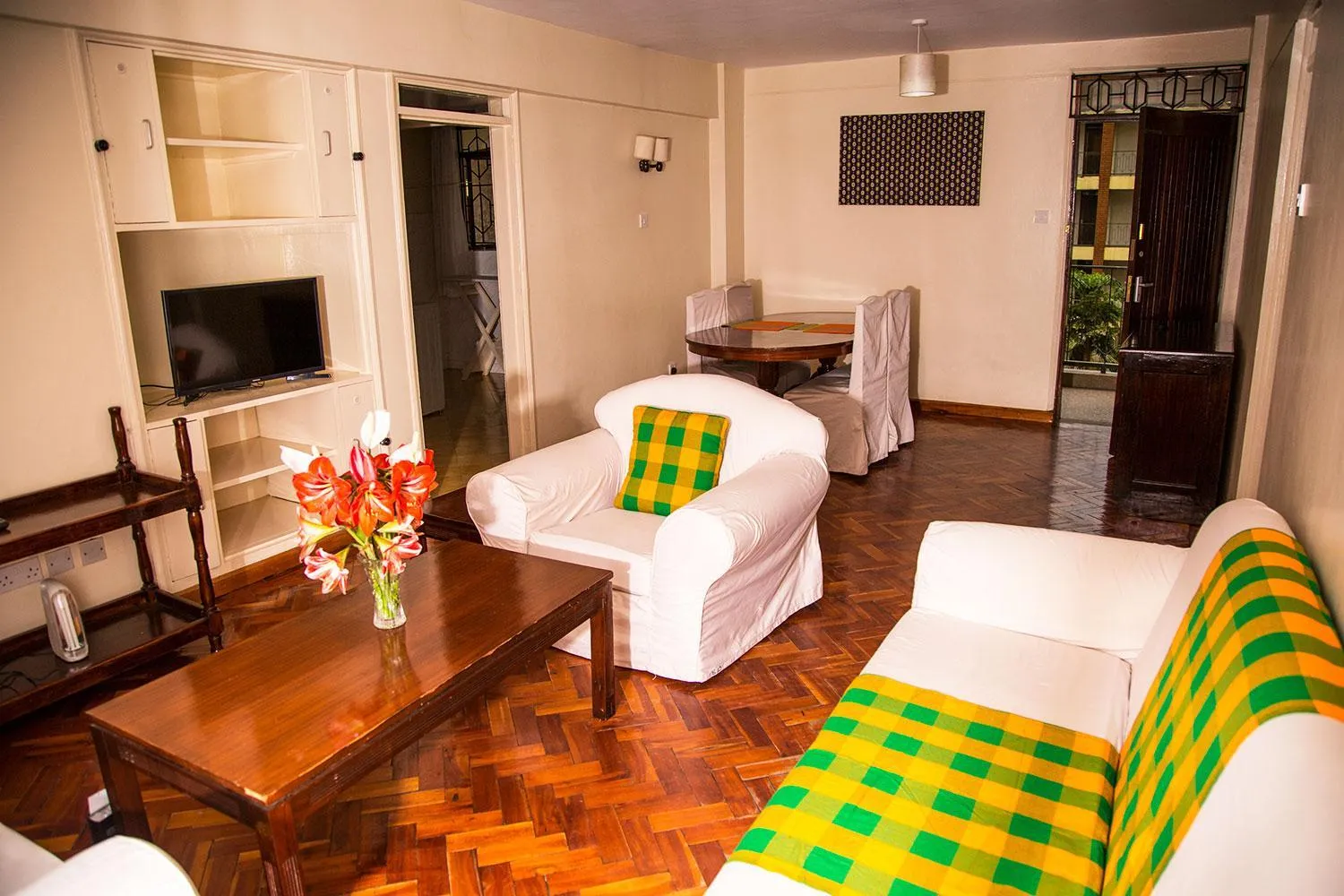 Living room, Bed in Njema Court Apartment