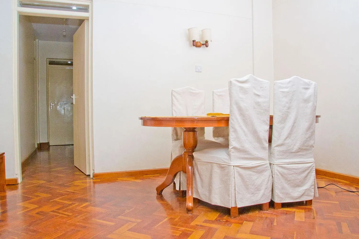 Seating area in Njema Court Apartment