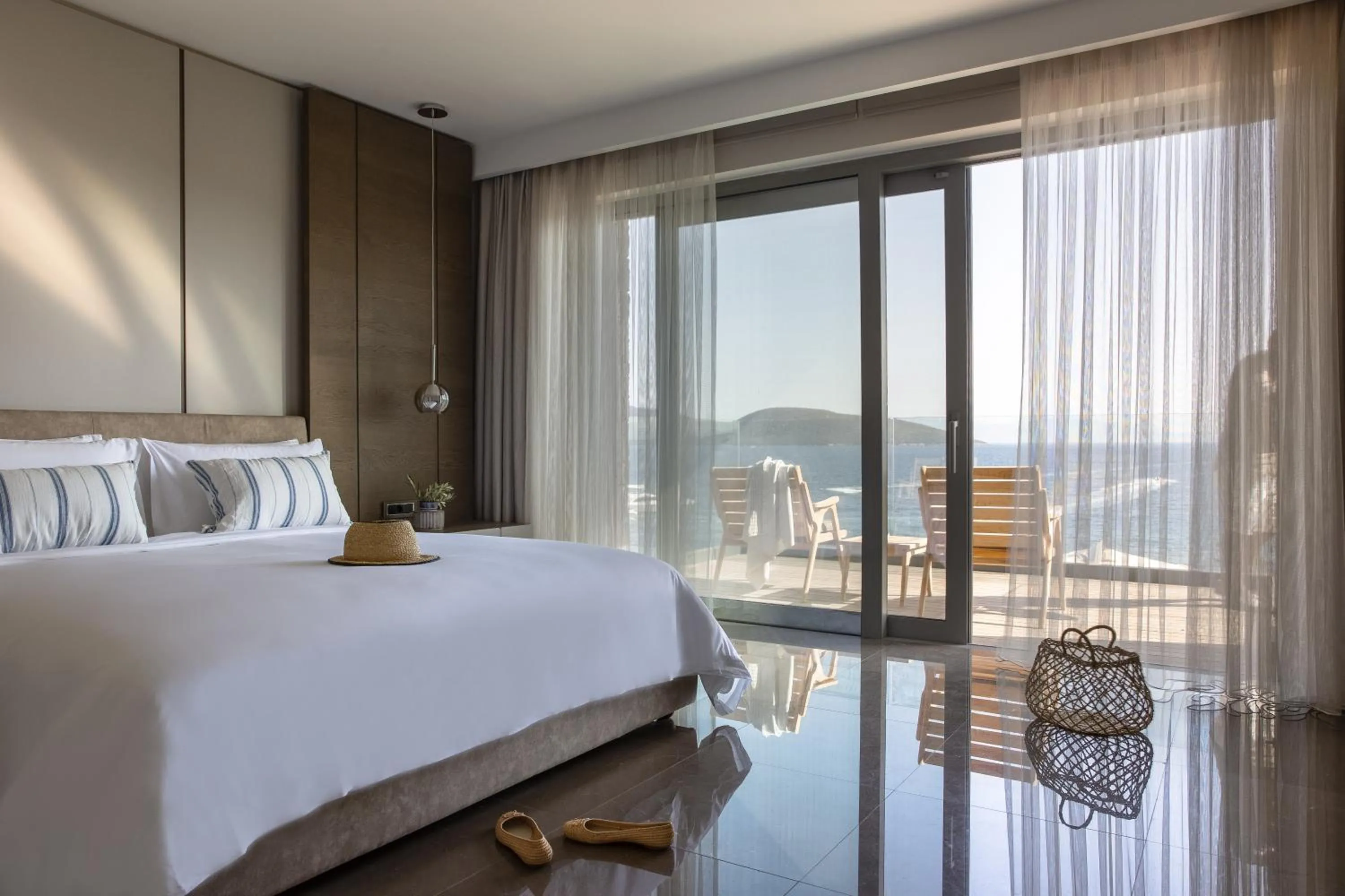 Bed in METT Hotel & Beach Resort Bodrum