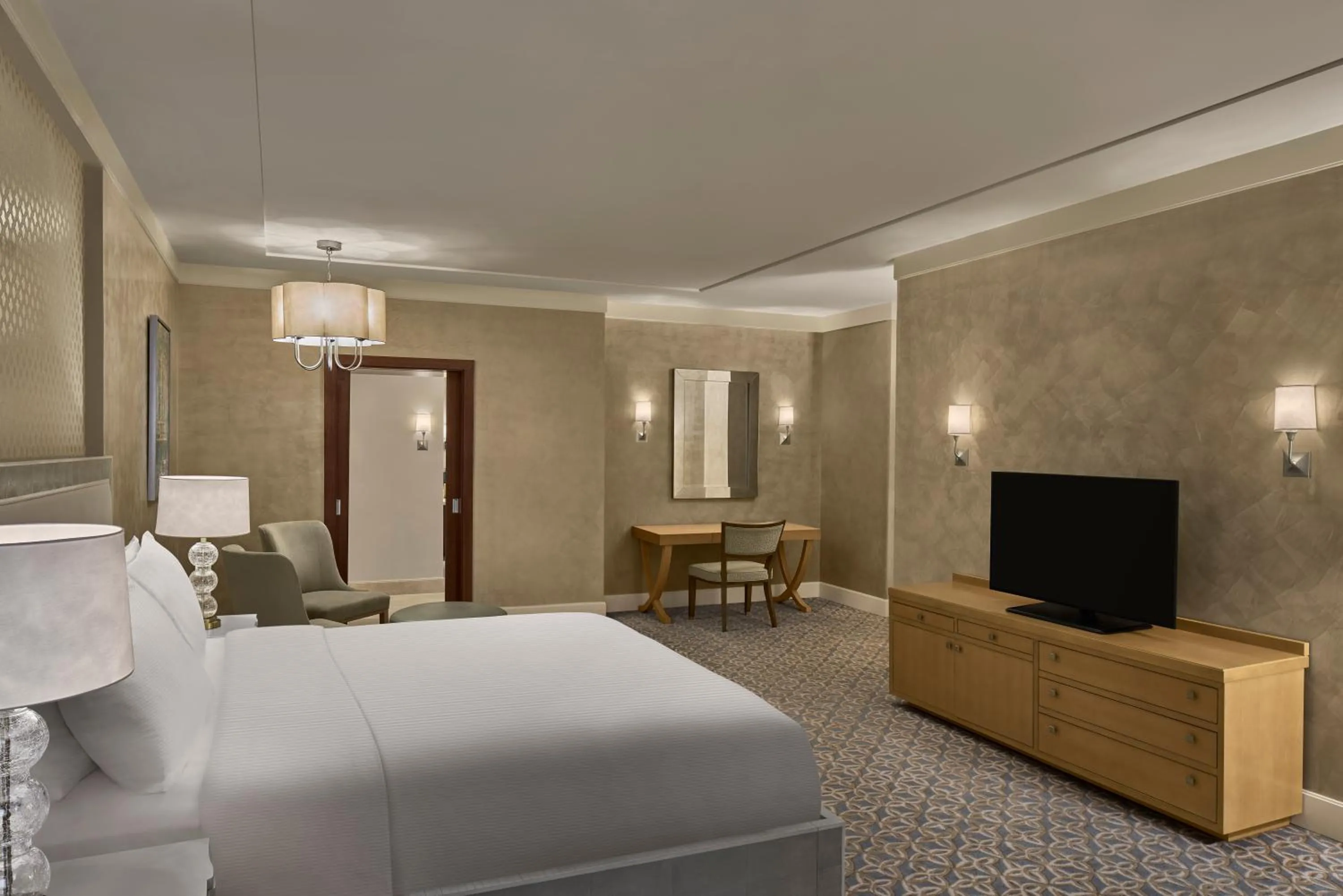 Bed in Hilton Hotel & Convention Jabal Omar Makkah