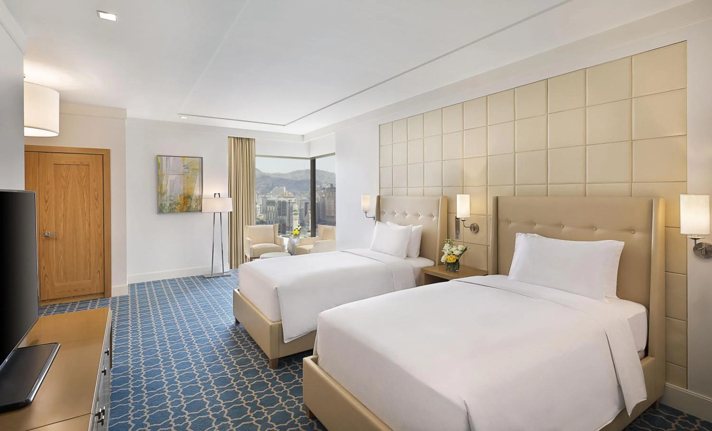 Bed in Hilton Hotel & Convention Jabal Omar Makkah