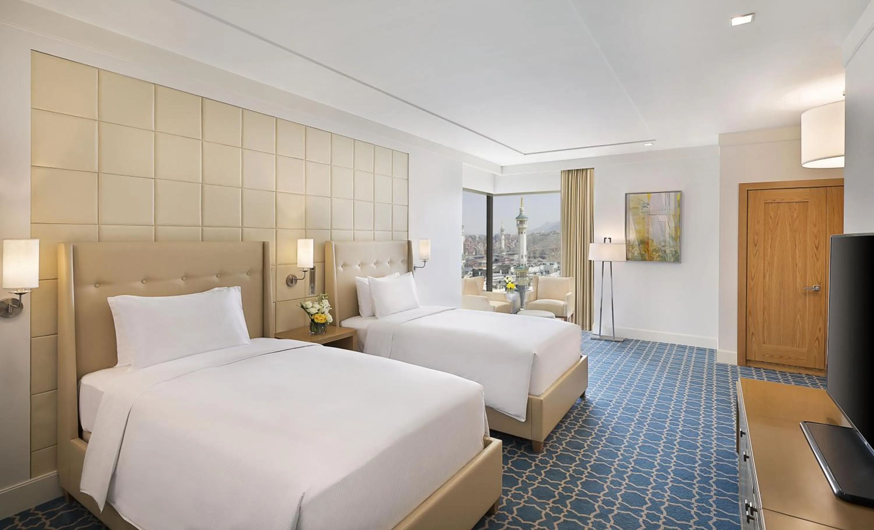 Bed in Hilton Hotel & Convention Jabal Omar Makkah