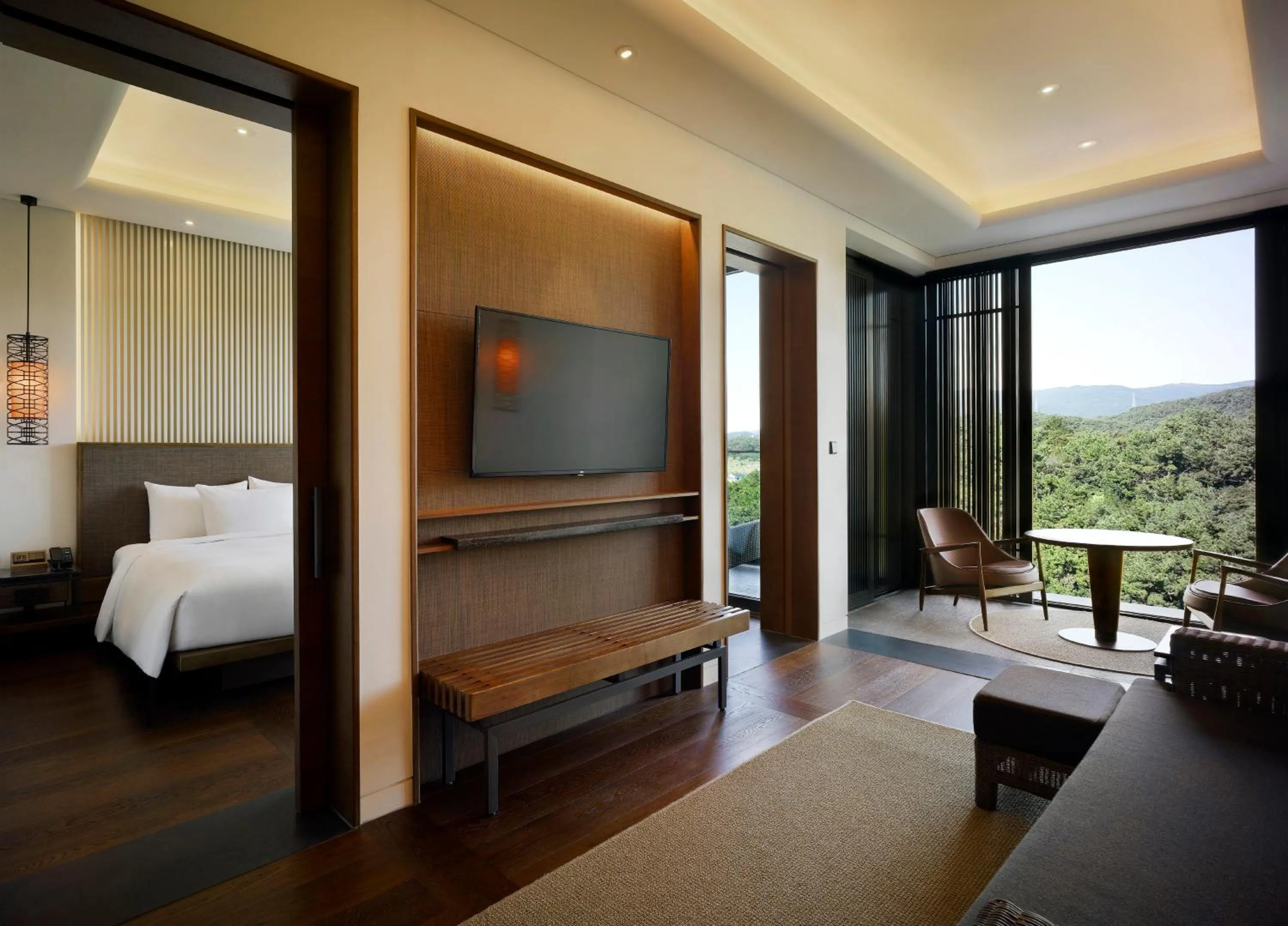 TV and multimedia, Bed in Hilton Busan Korea Republic of South