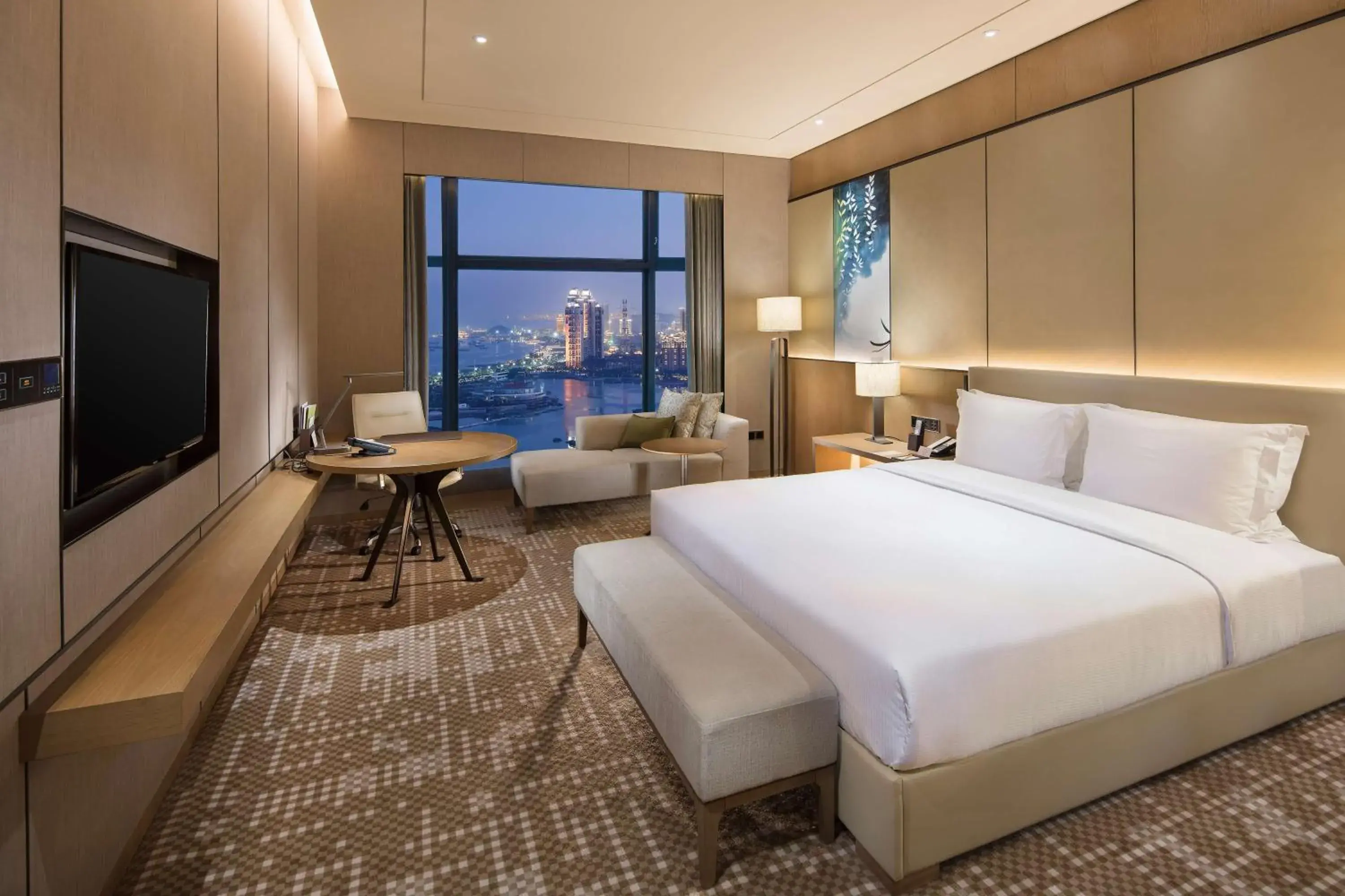 Premium King Suite with Panoramic View in DoubleTree By Hilton Xiamen-Haicang Premium King Suite with Panoramic View in DoubleTree By Hilton Xiamen-Haicang