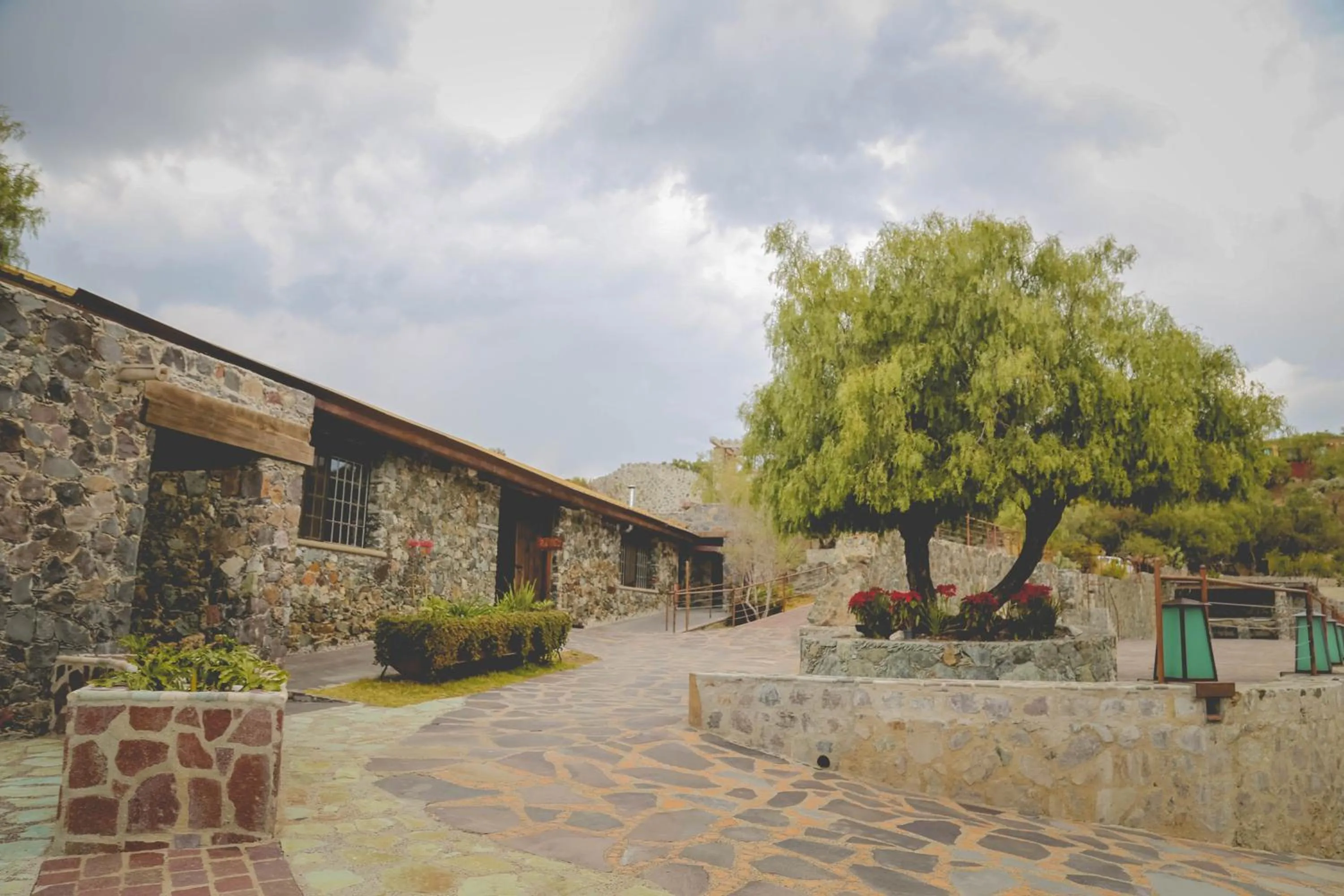 Patio in Hotel Camino de Vinos