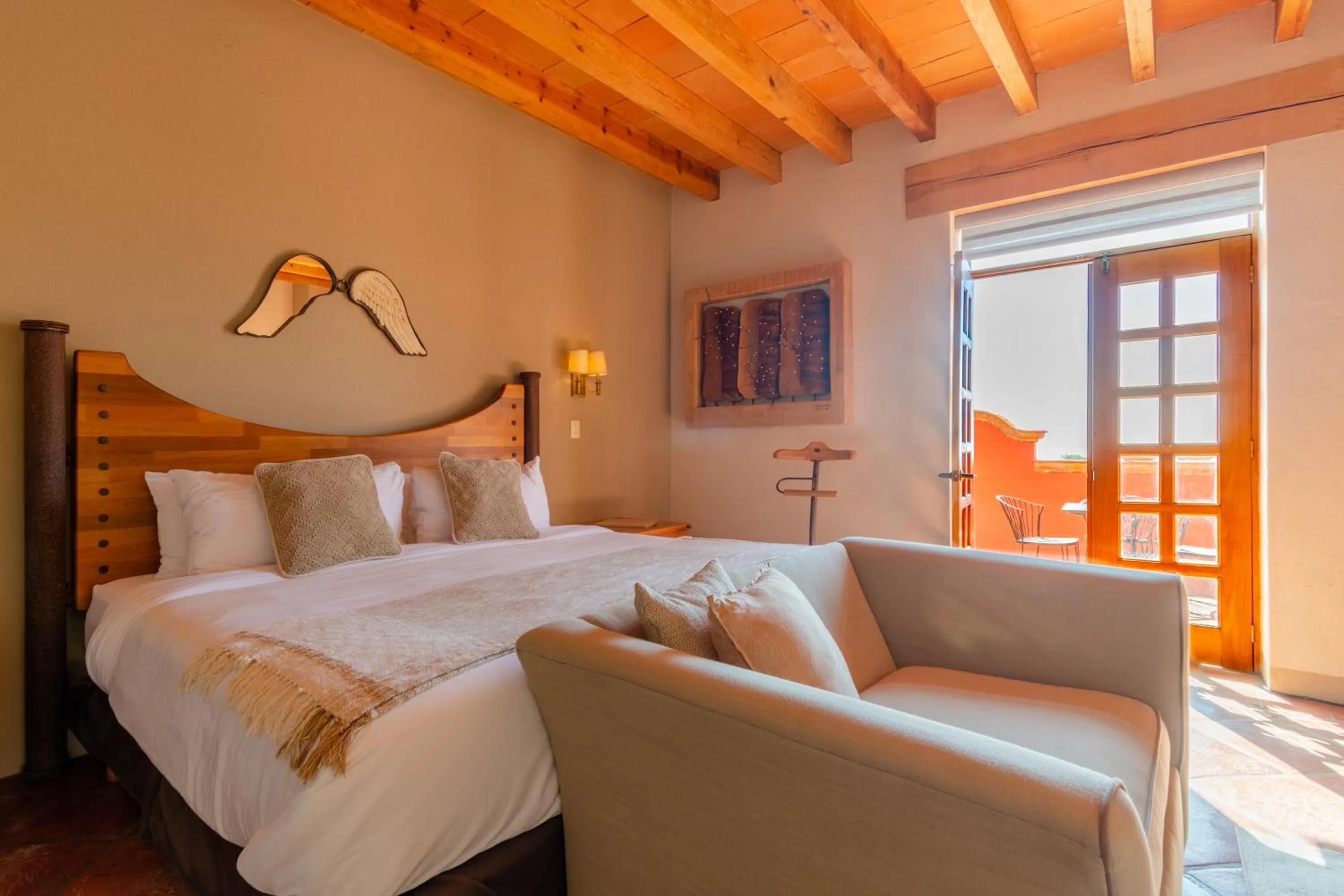 Bed in Hotel Camino de Vinos