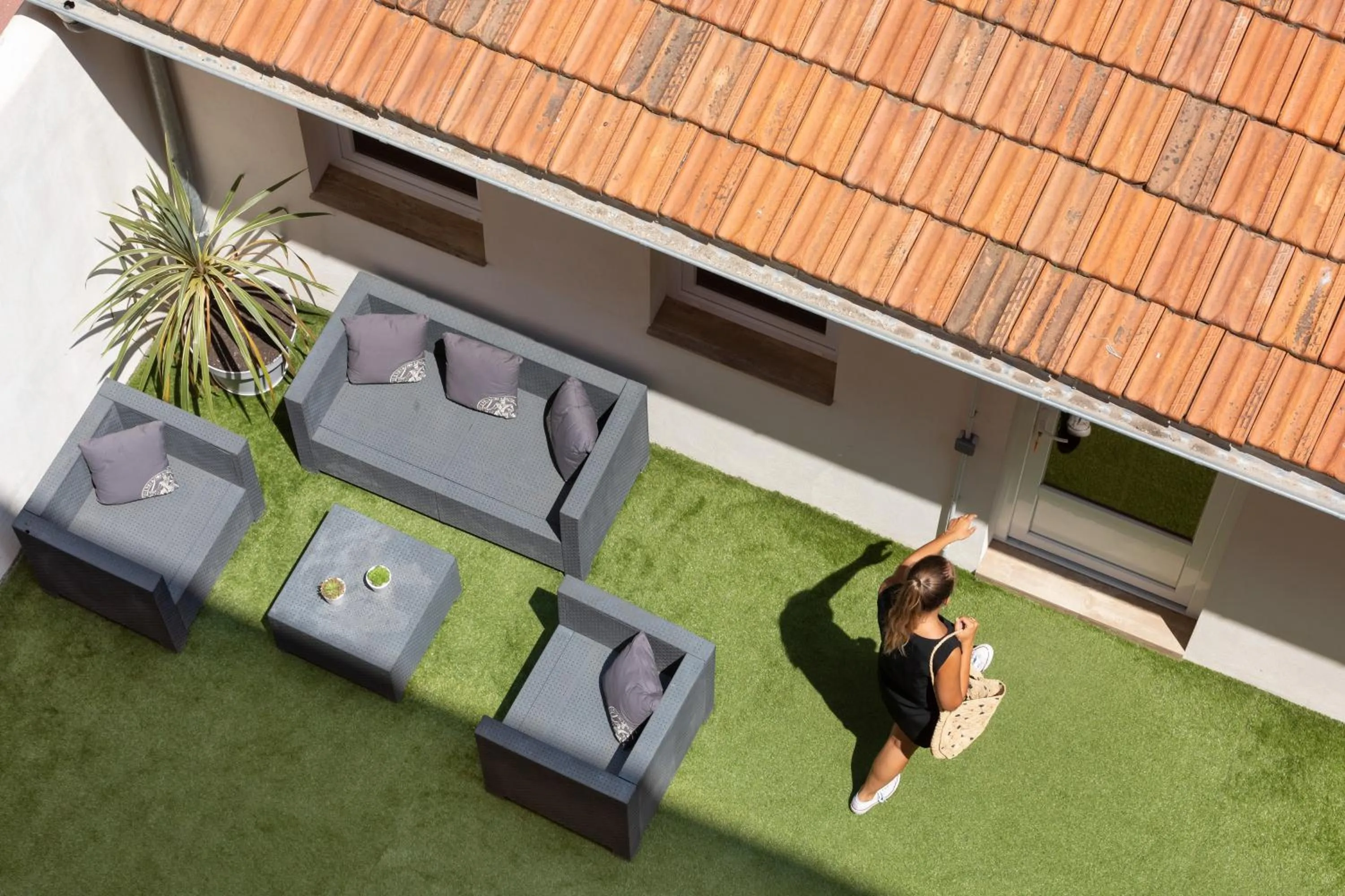 Patio in Hôtel Byakko Nice