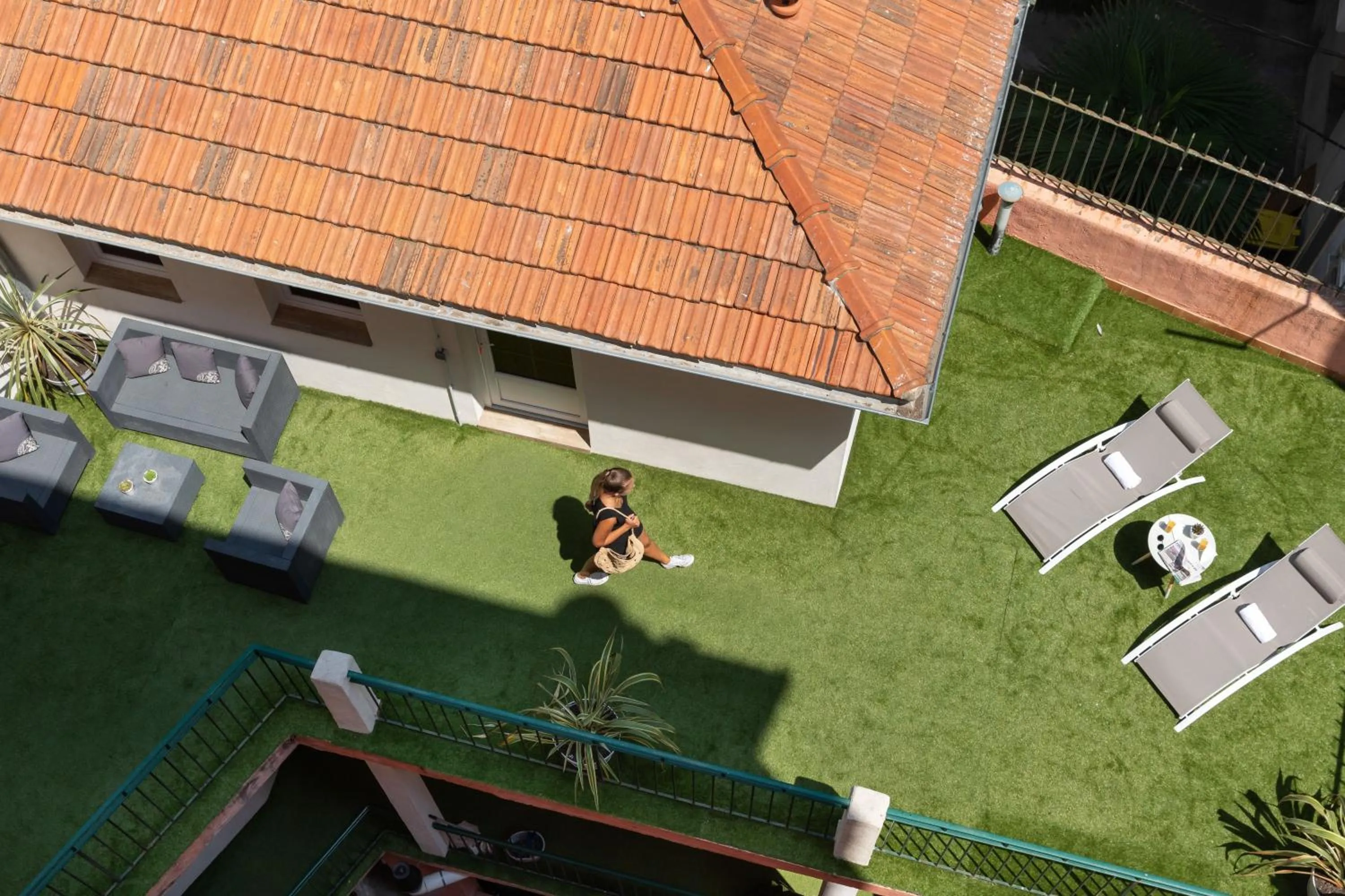 Patio in Hôtel Byakko Nice