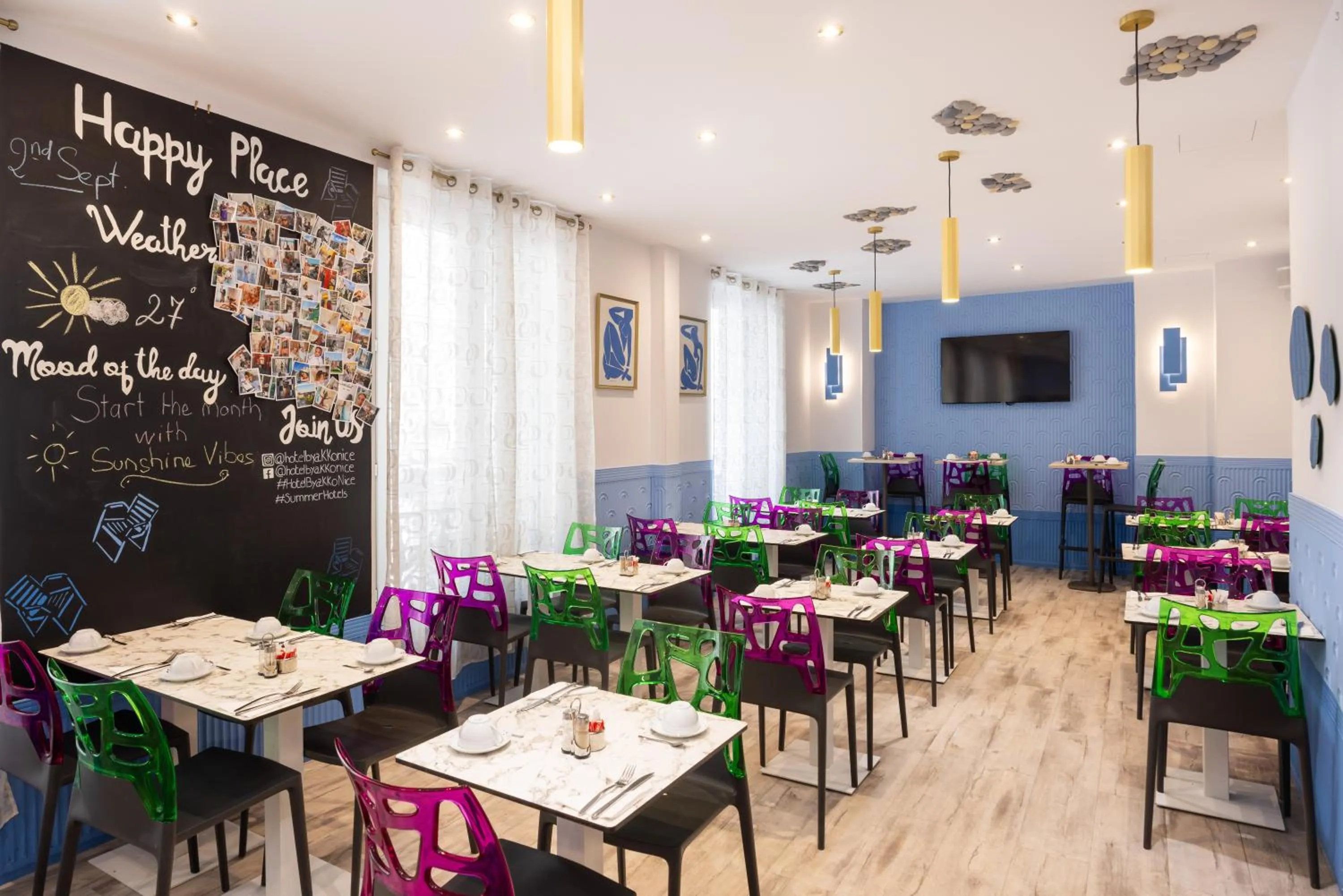 Restaurant/places to eat in Hôtel Byakko Nice