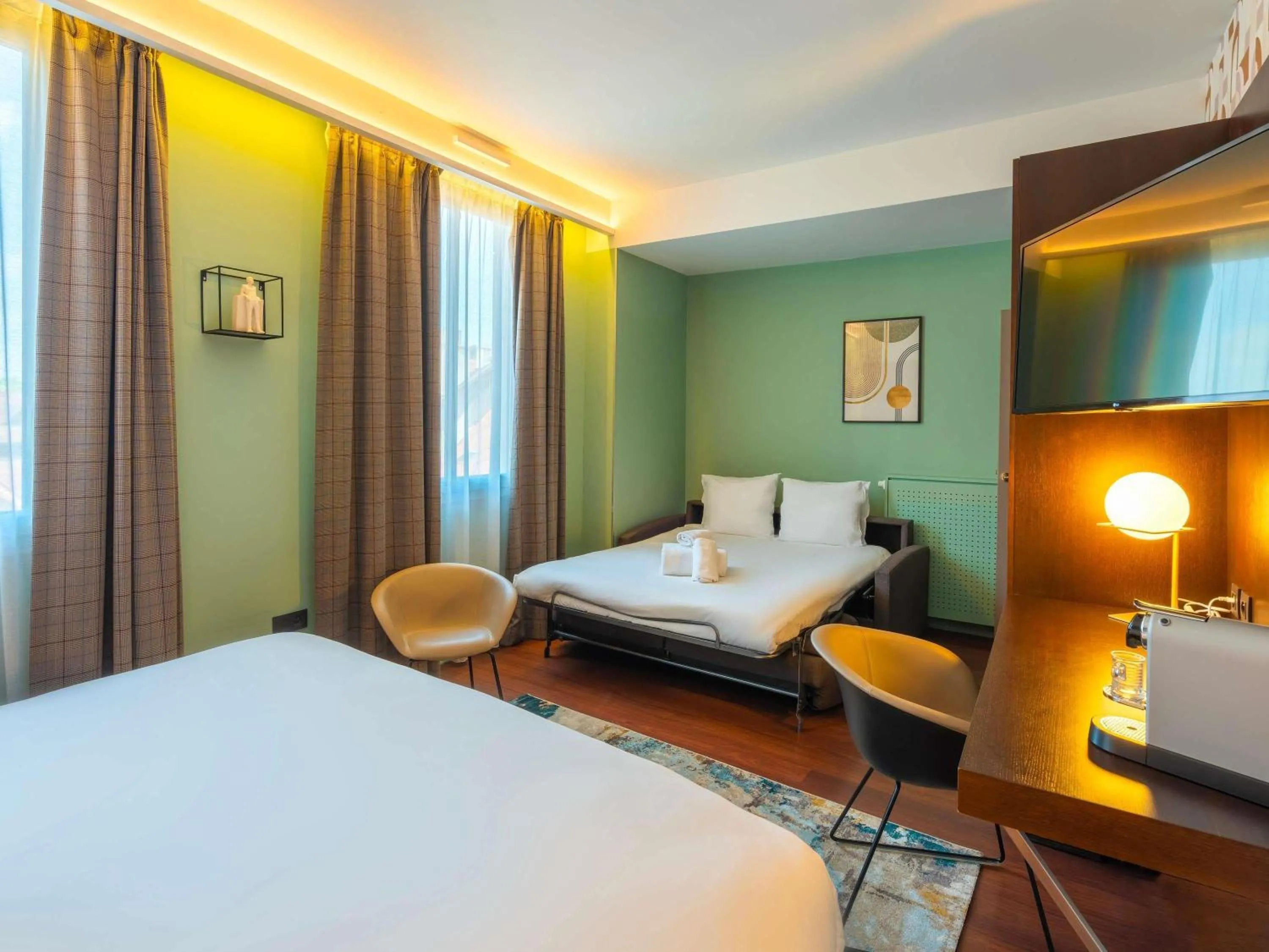 Bedroom, Bed in Le Splendid Hotel Lac D'Annecy - Handwritten Collection