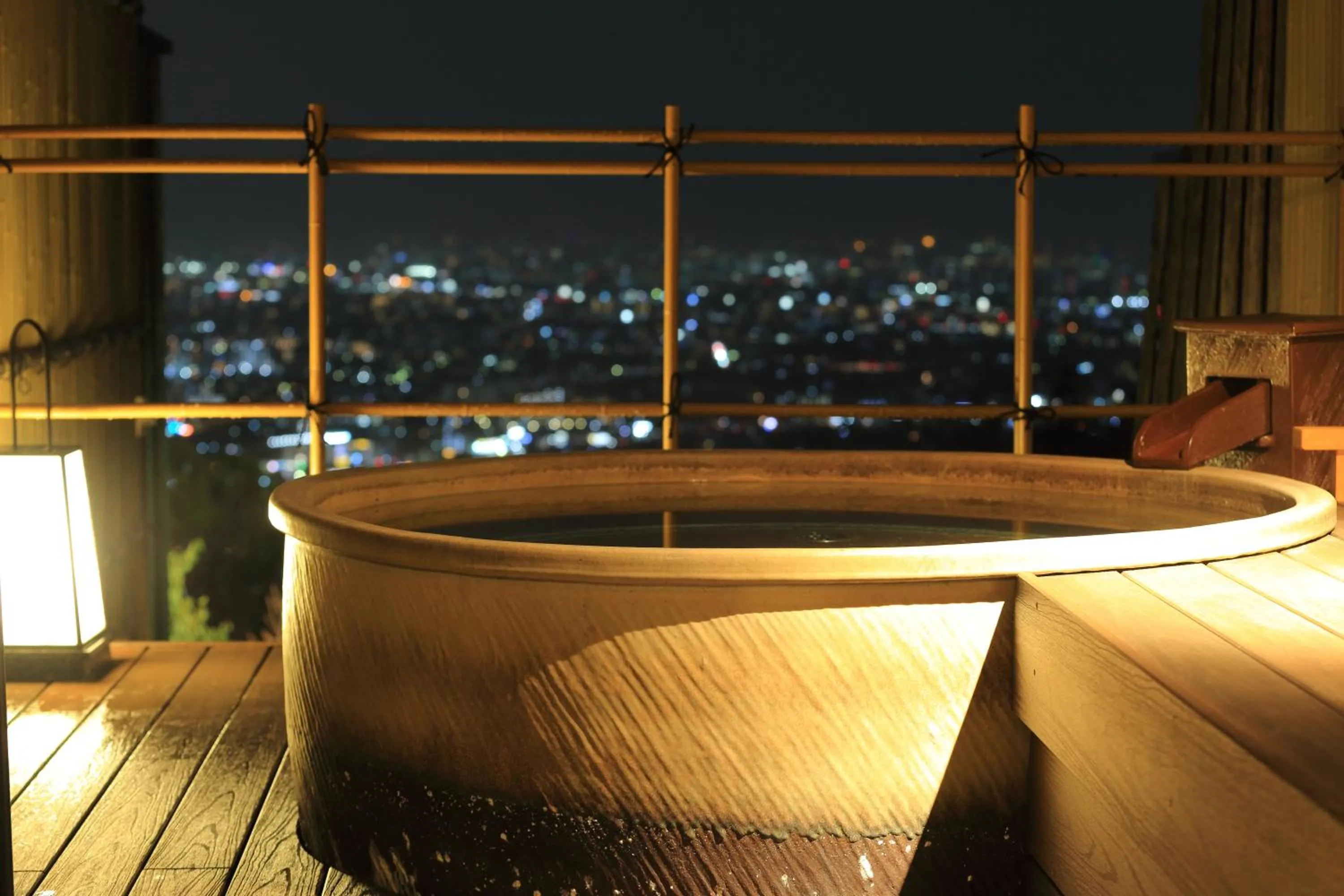Open Air Bath in 山荘 風の杜 Sanso Kazenomori