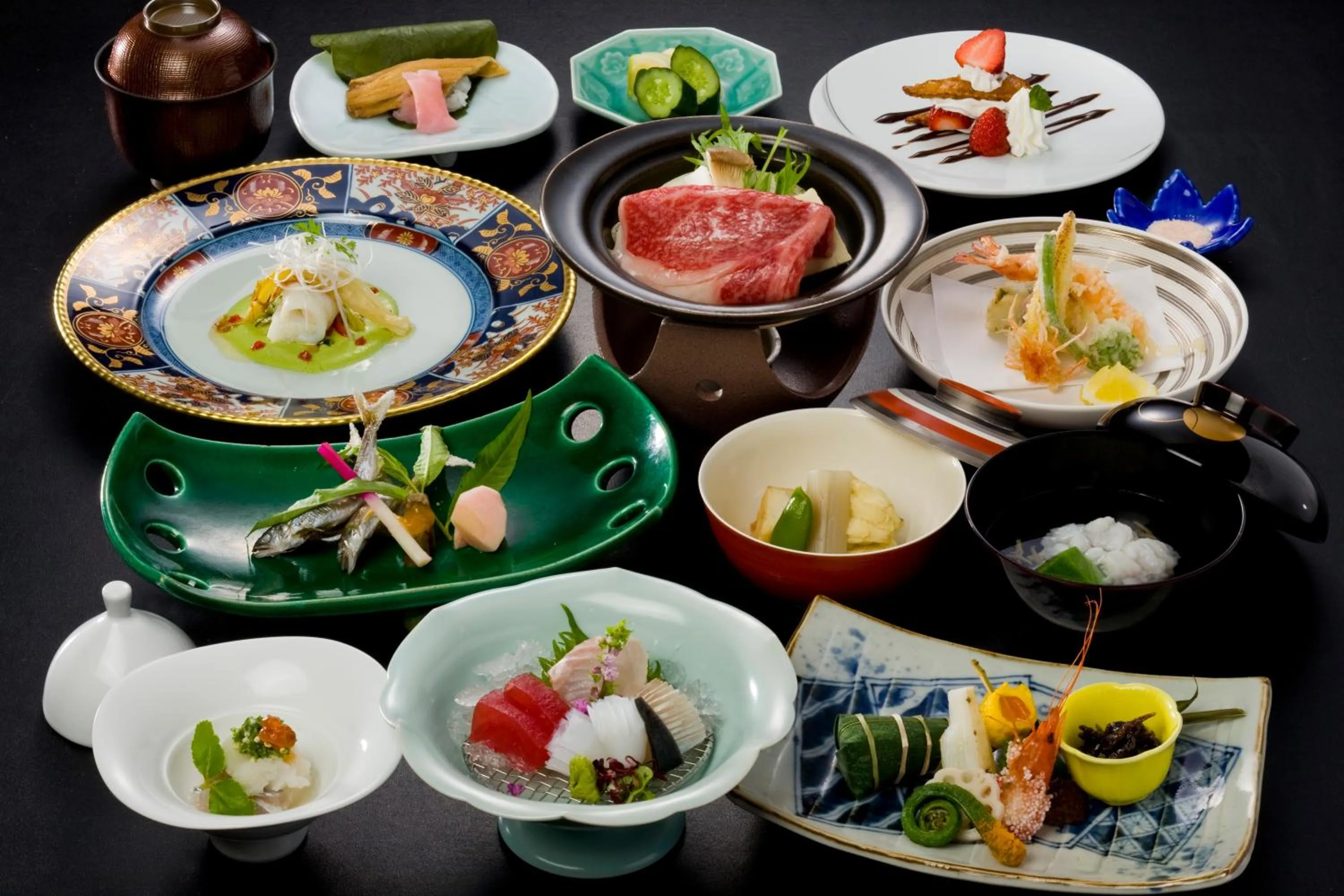 Dinner in 山荘 風の杜 Sanso Kazenomori