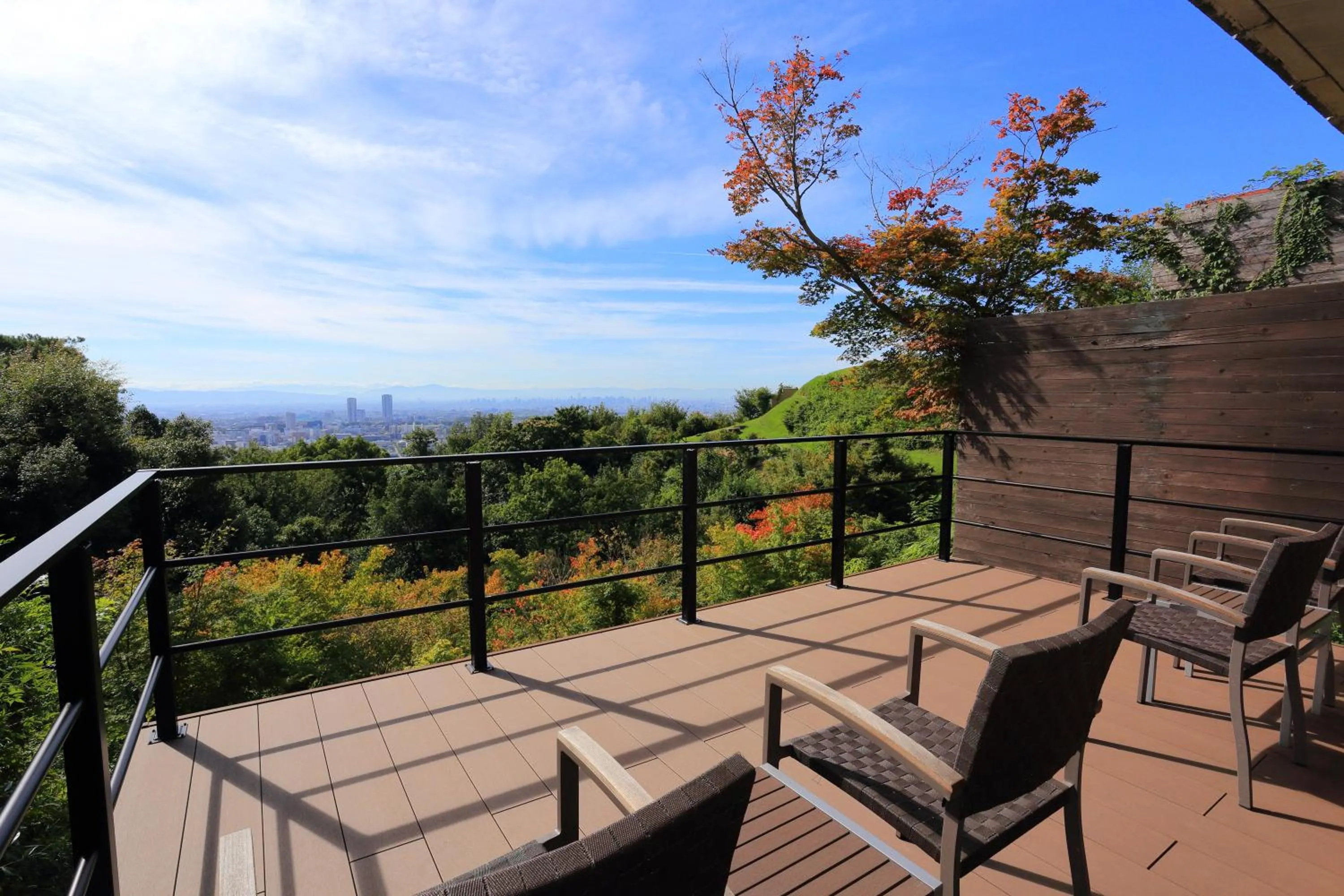 Balcony/Terrace in 山荘 風の杜 Sanso Kazenomori