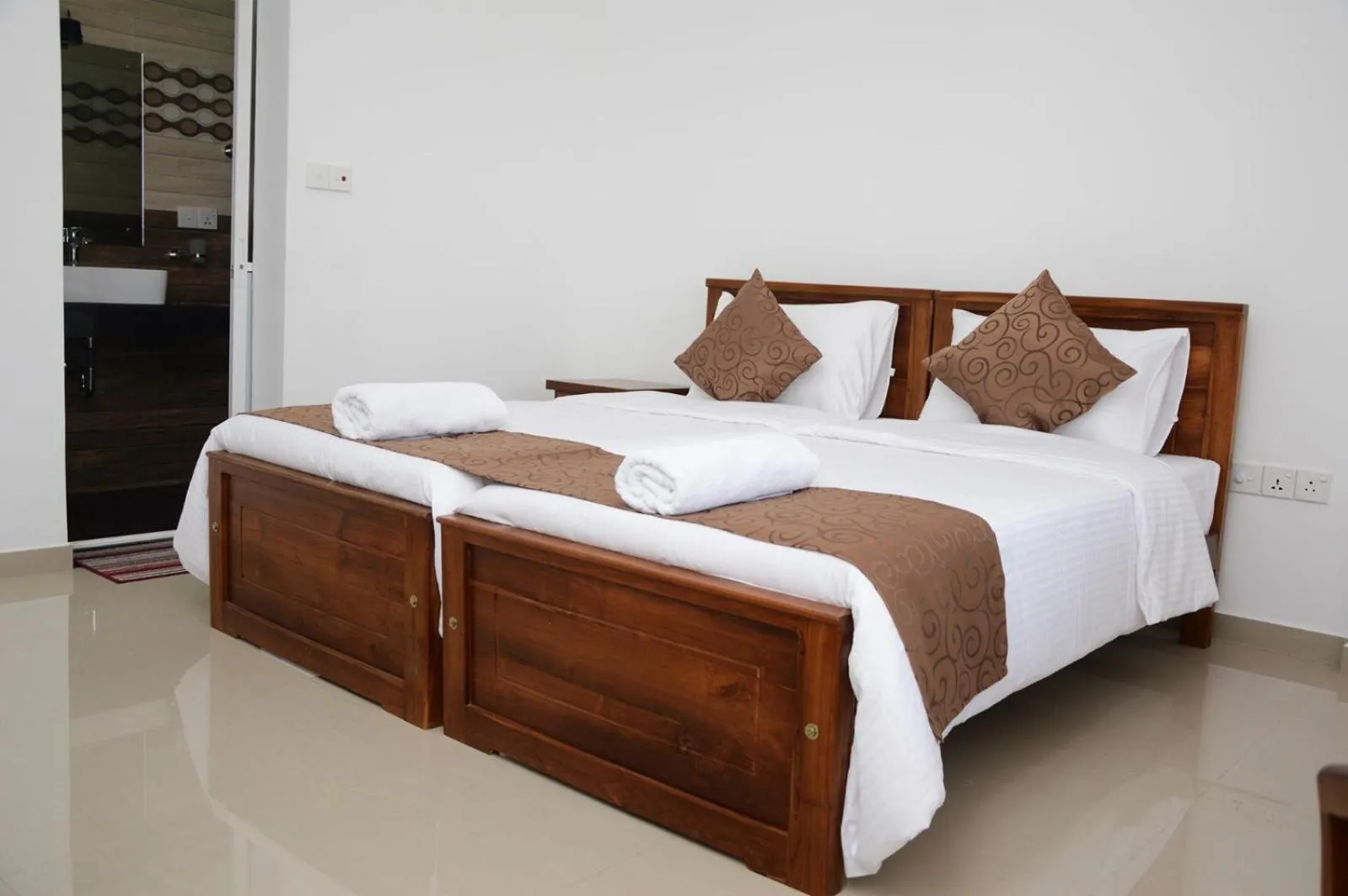 Bed in Dazzling Villa