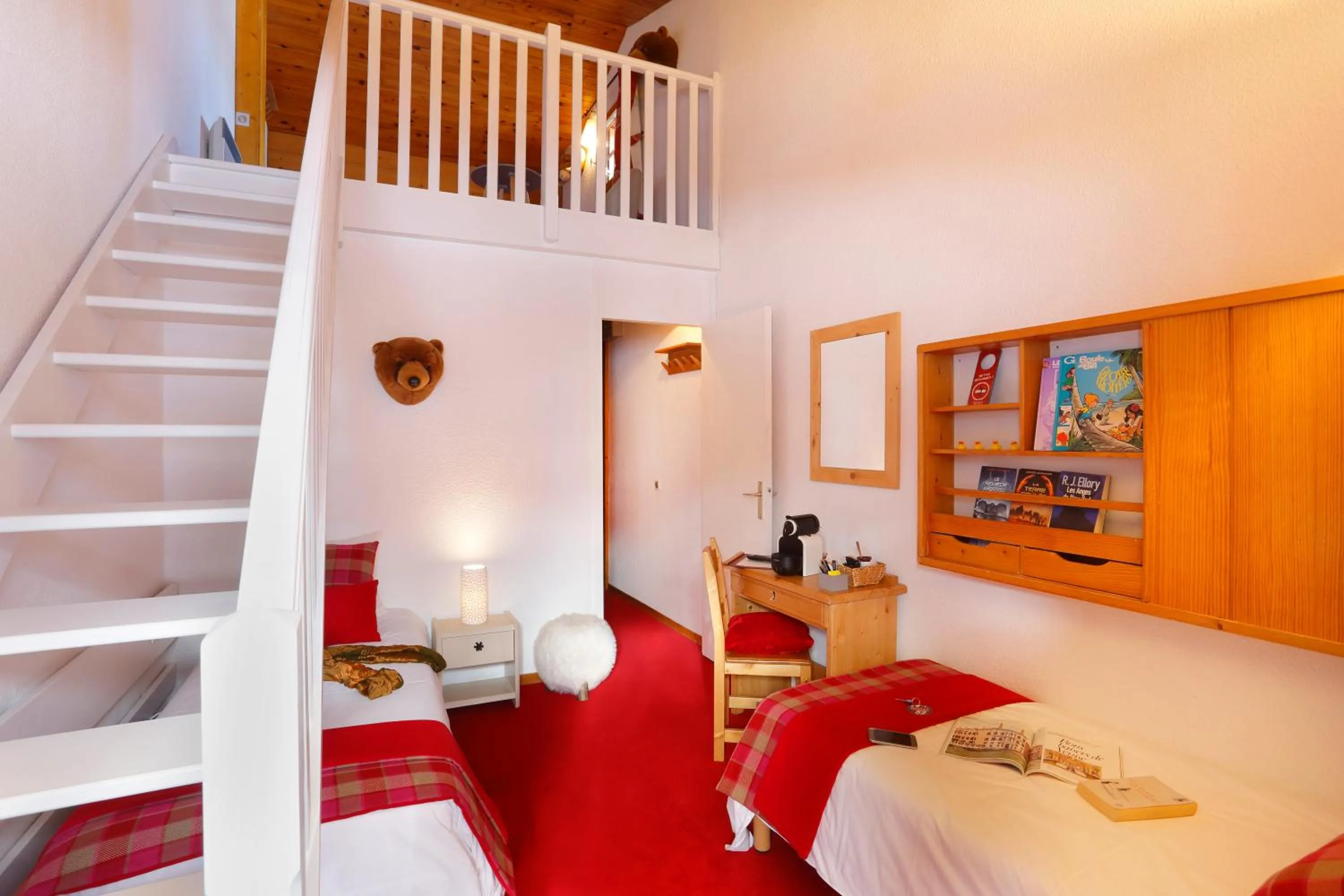 Photo of the whole room, Bed in Hôtel du Bourg