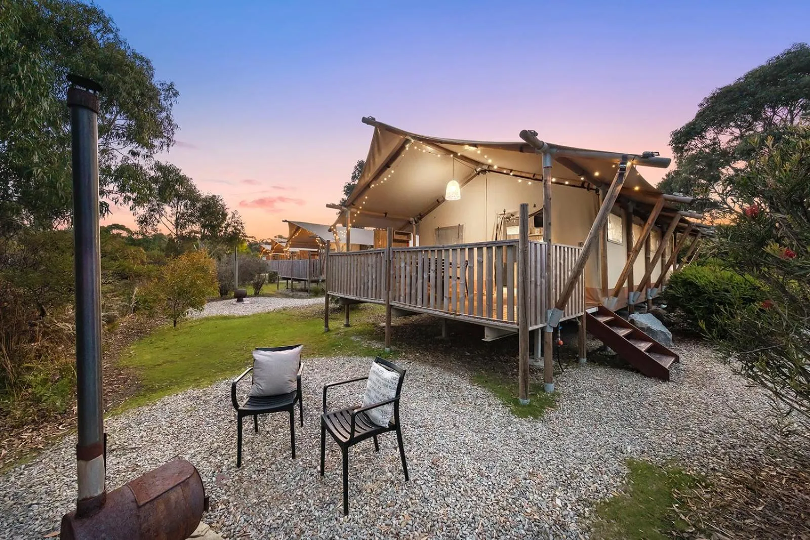 Natural landscape in Scamander Sanctuary Holiday Park