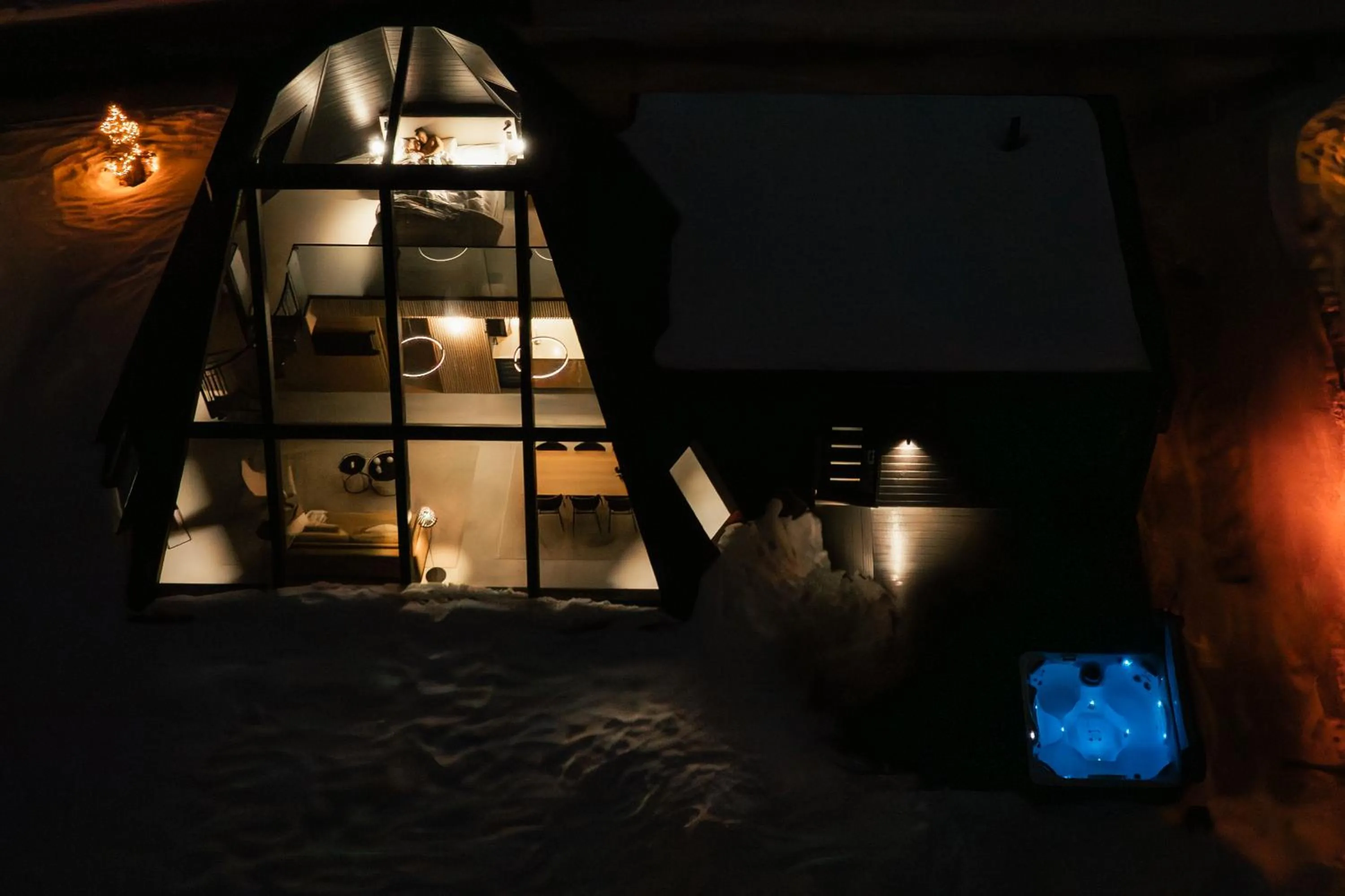 Night in Glass Resort