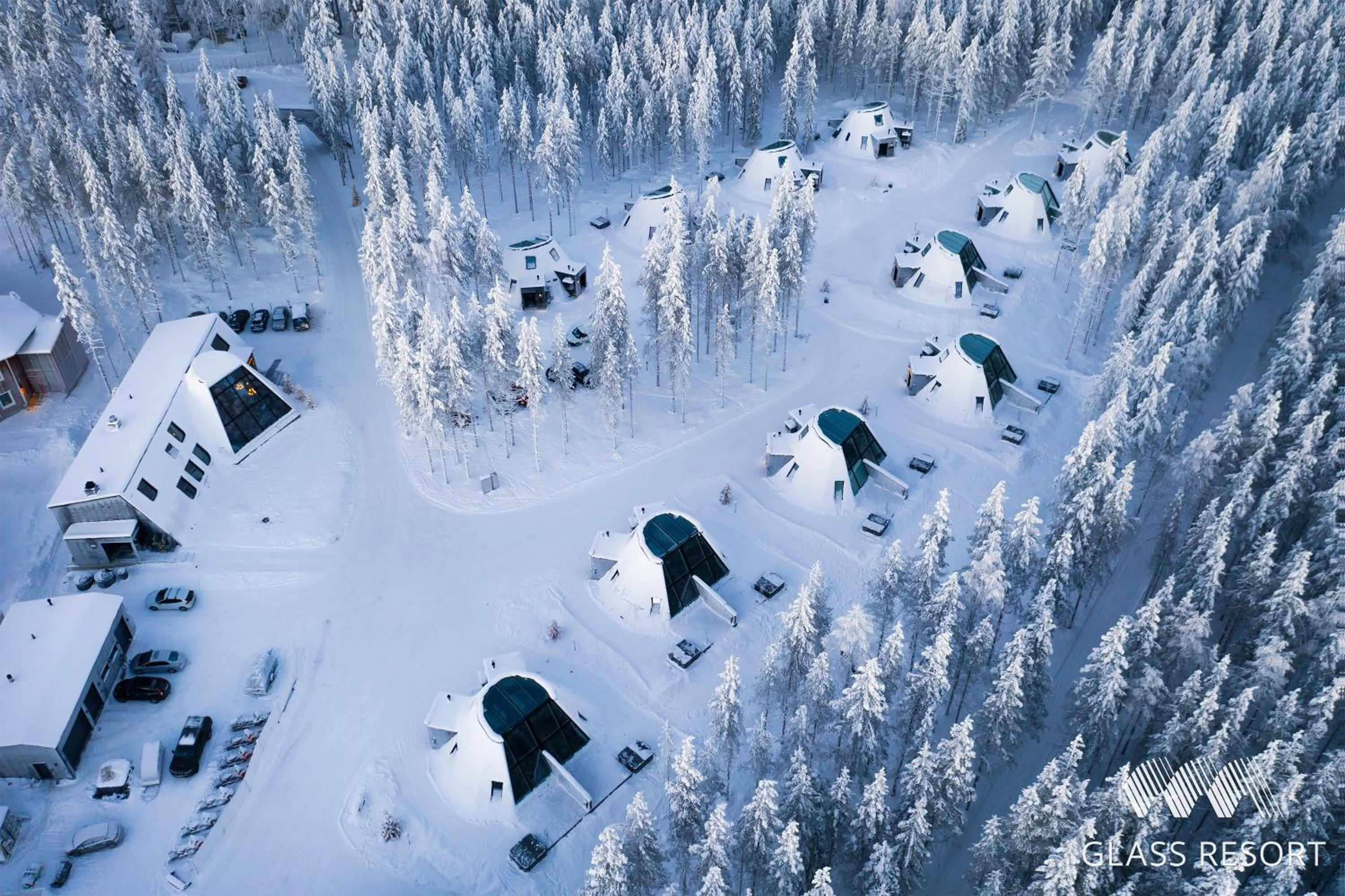 Bird's eye view in Glass Resort