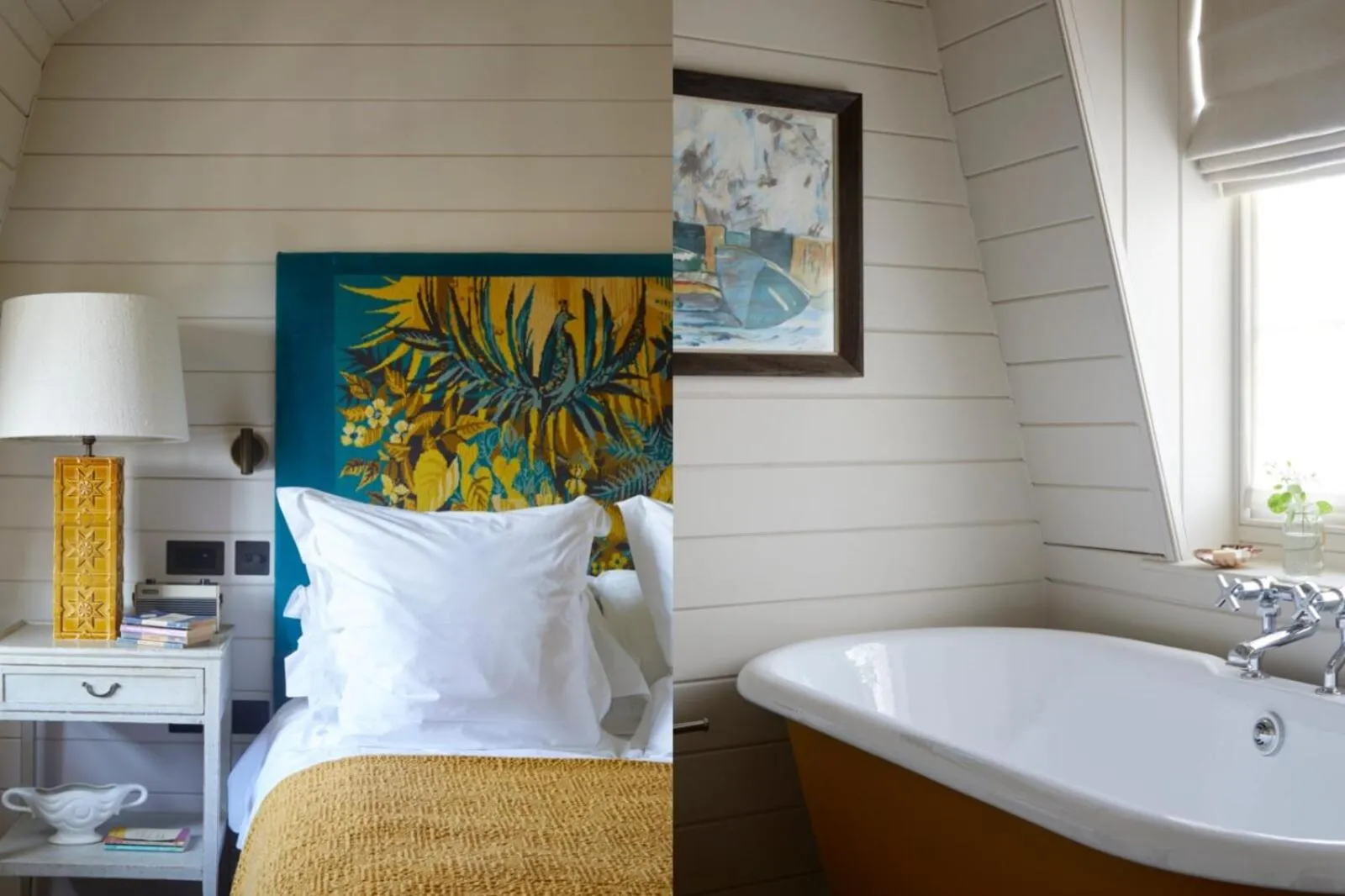 Bathroom, Bed in The George In Rye